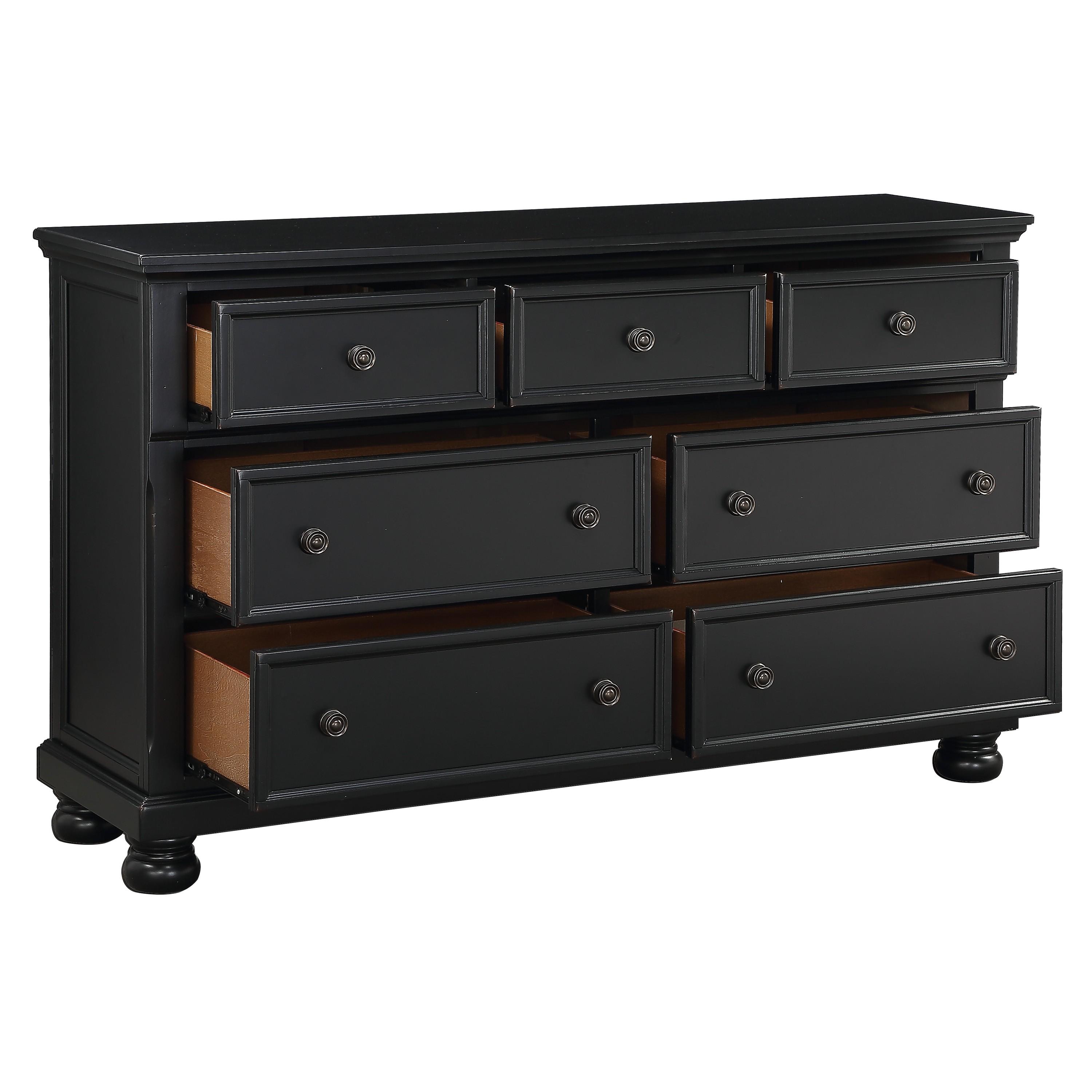 

    
Transitional Black Wood Dresser Homelegance 1714BK-5 Laurelin
