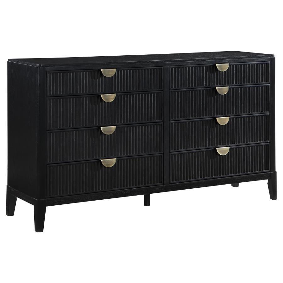 Transitional Dresser With Mirror Brookmead Dresser With Mirror 2PCS 224713-D-2PCS 224713-D-2PCS in Black 
