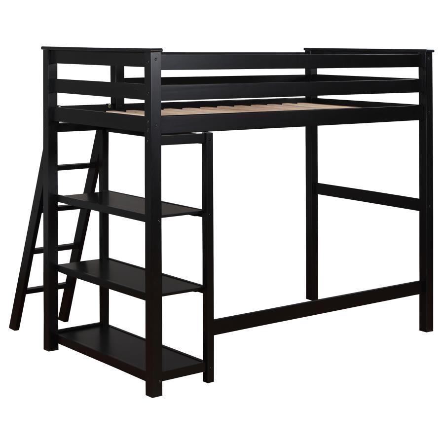 

    
Coaster Blaine Twin Bunk Bed 460084-T Bunk Bed Black 460084-T
