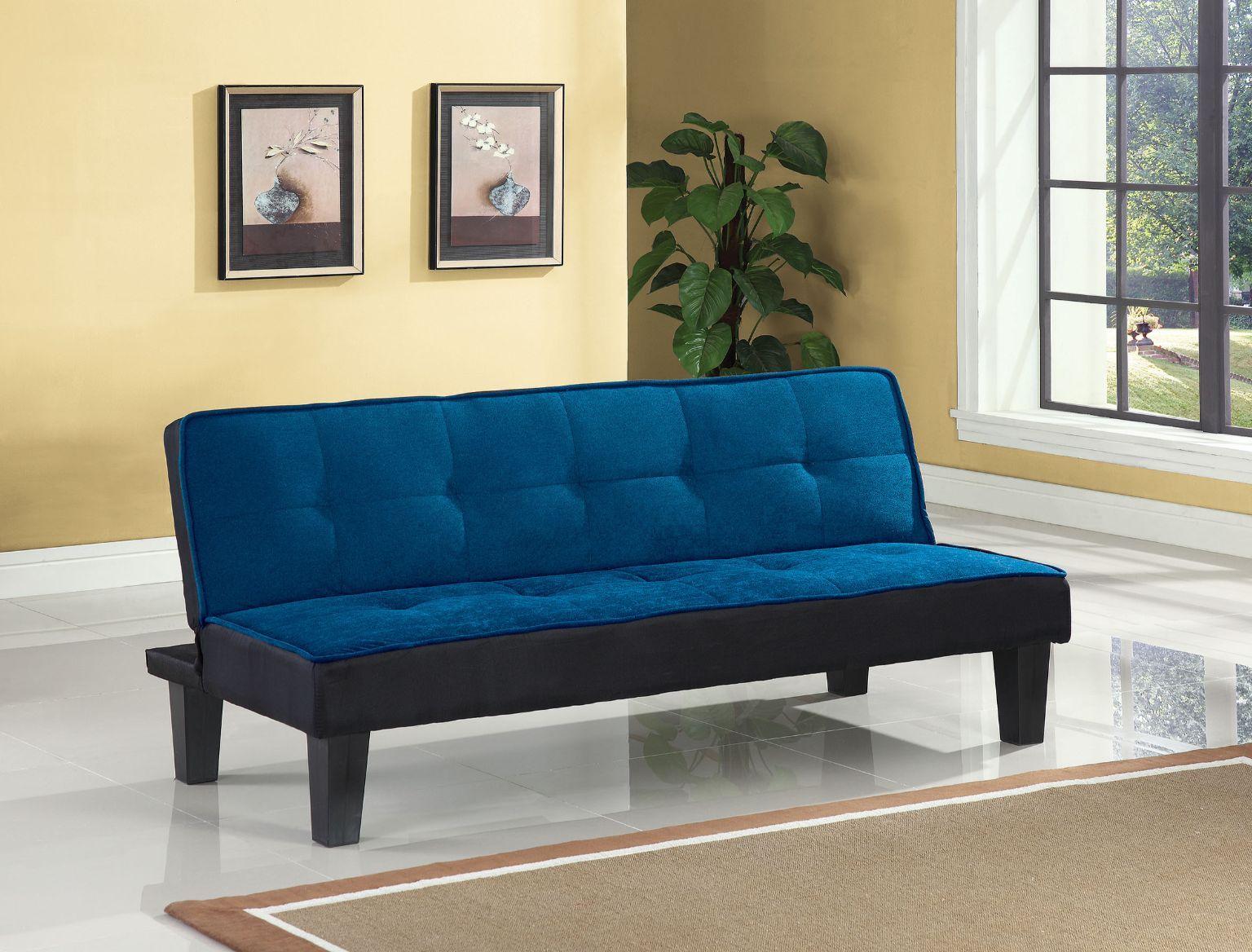 

    
Transitional Blue Futon Sofa by Acme Hamar 57031
