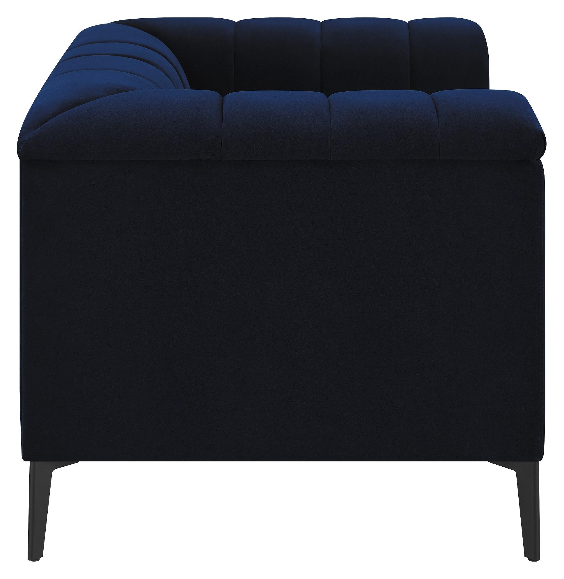 

    
Coaster 509213 Chalet Arm Chair Blue 509213
