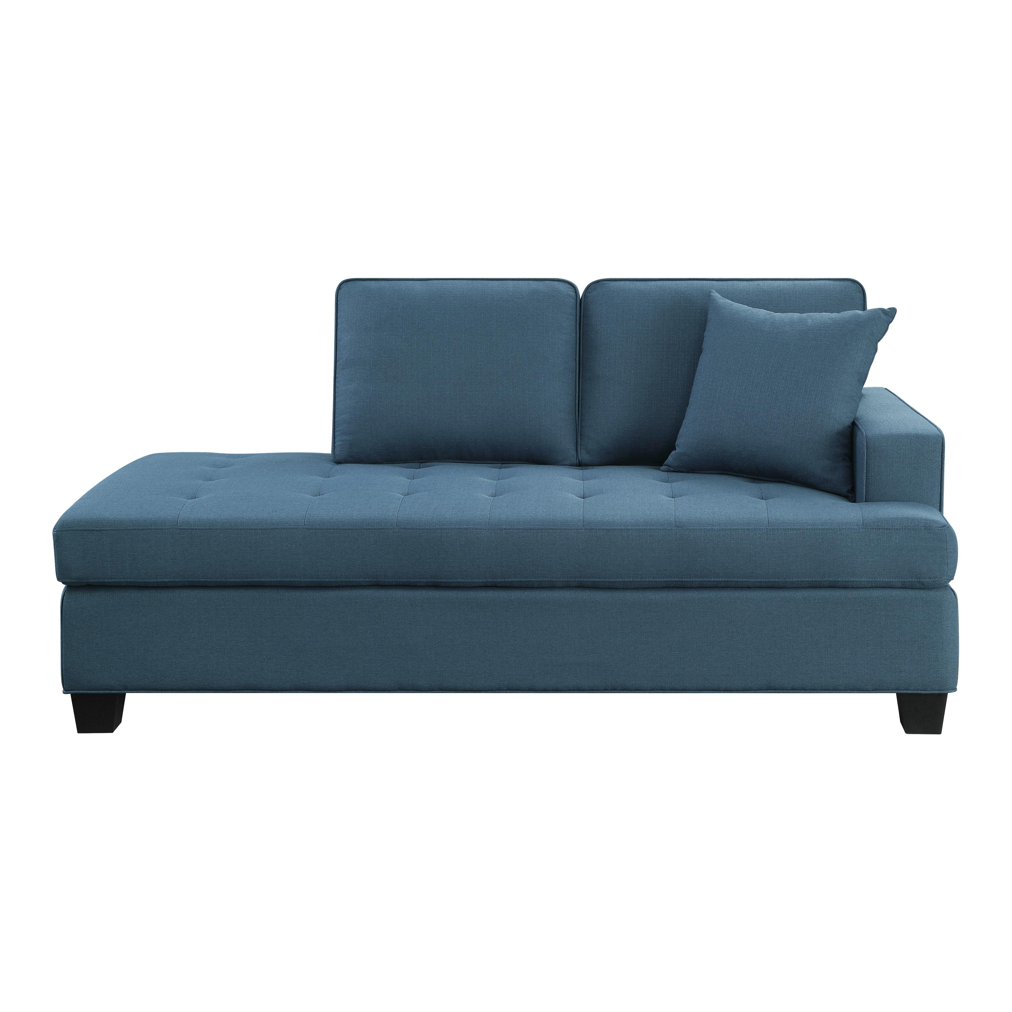 

    
Transitional Blue Solid Wood Chaise Homelegance 9327BU-5 Elmont
