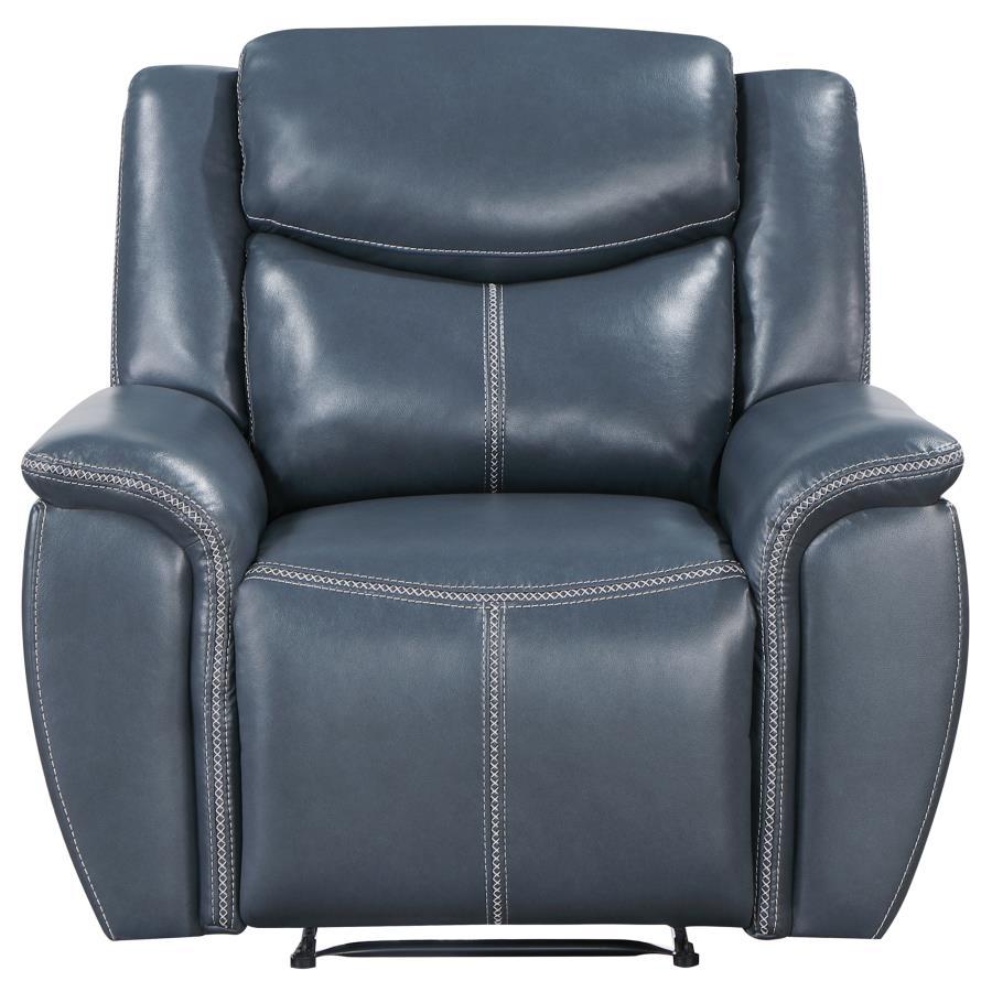 

                    
Coaster Sloane Recliner Chair 610273-C Recliner Chair Blue Leatherette Purchase 
