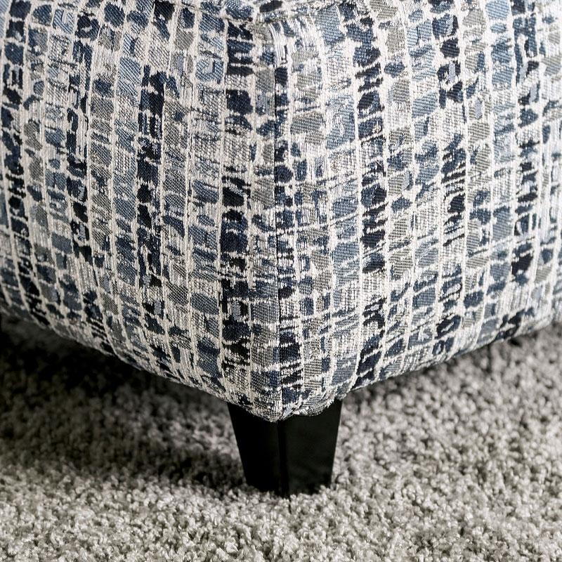 

    
 Order  Transitional Bluish Gray Linen-like Fabric Living Room Set 4pcs Furniture of America Verne
