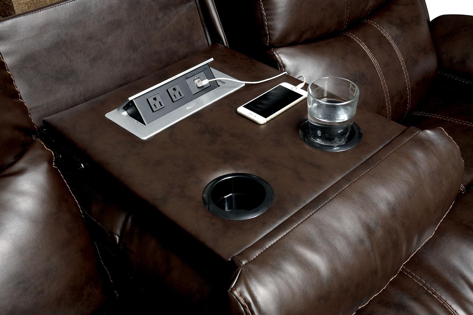 

                    
Buy Transitional Brown Bonded Leather Recliner Living Room Set 3pcs Furniture of America Listowel
