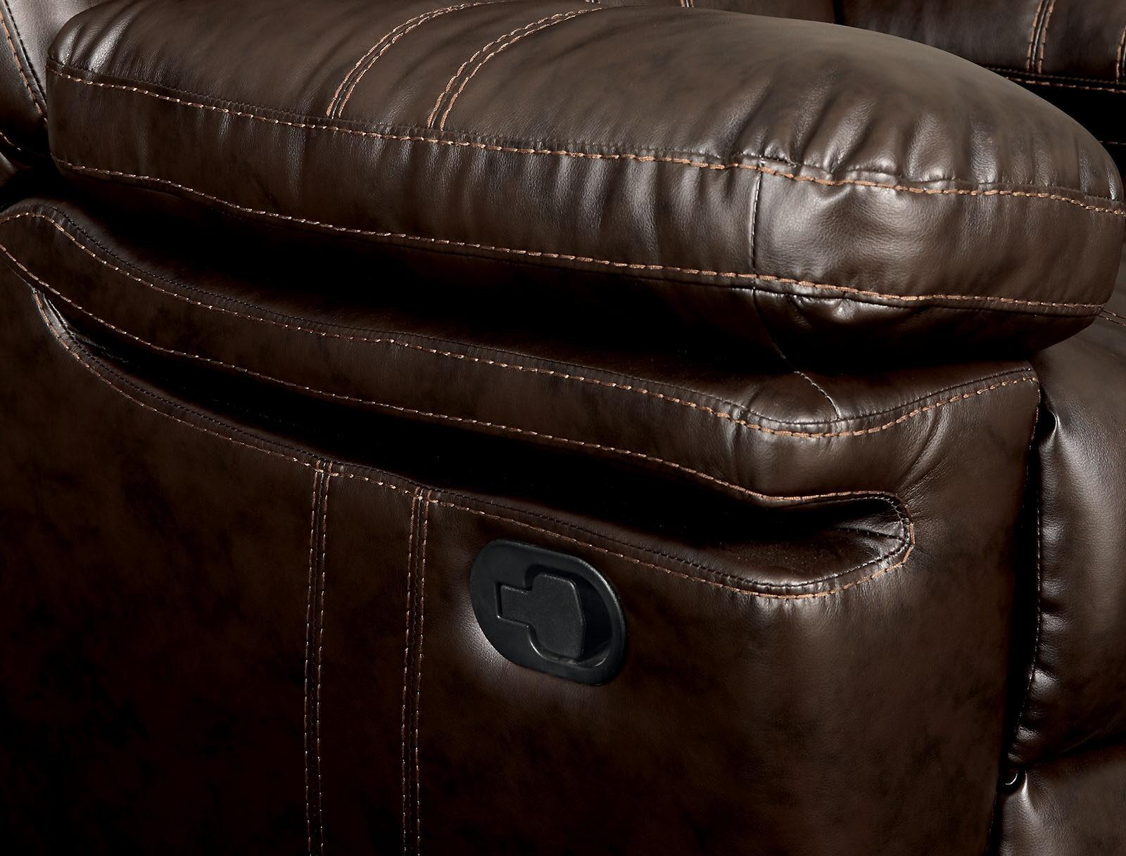

    
 Order  Transitional Brown Bonded Leather Recliner Living Room Set 3pcs Furniture of America Listowel

