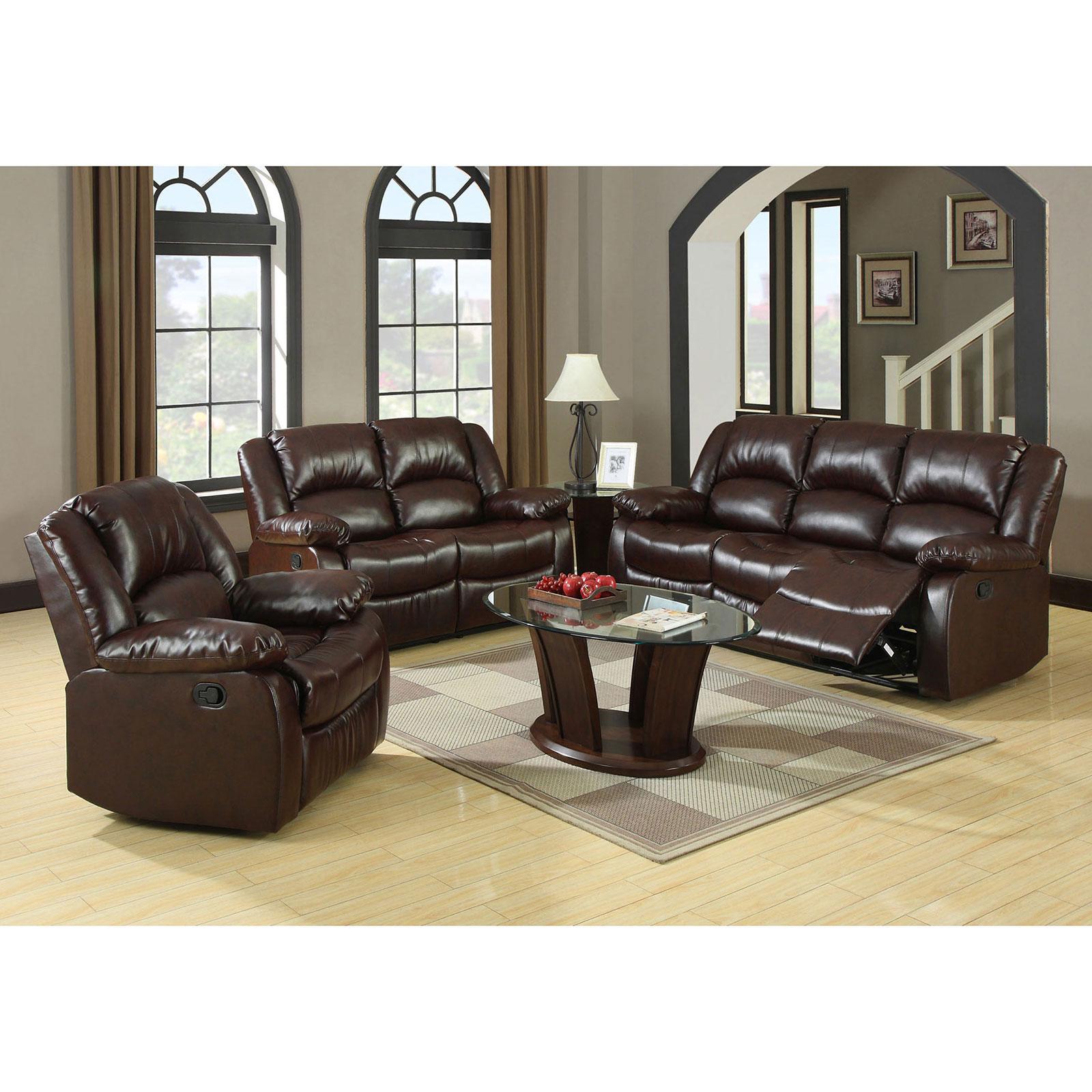 

    
Furniture of America WINSLOW CM6556L-CT Reclining Loveseat Brown CM6556L-CT
