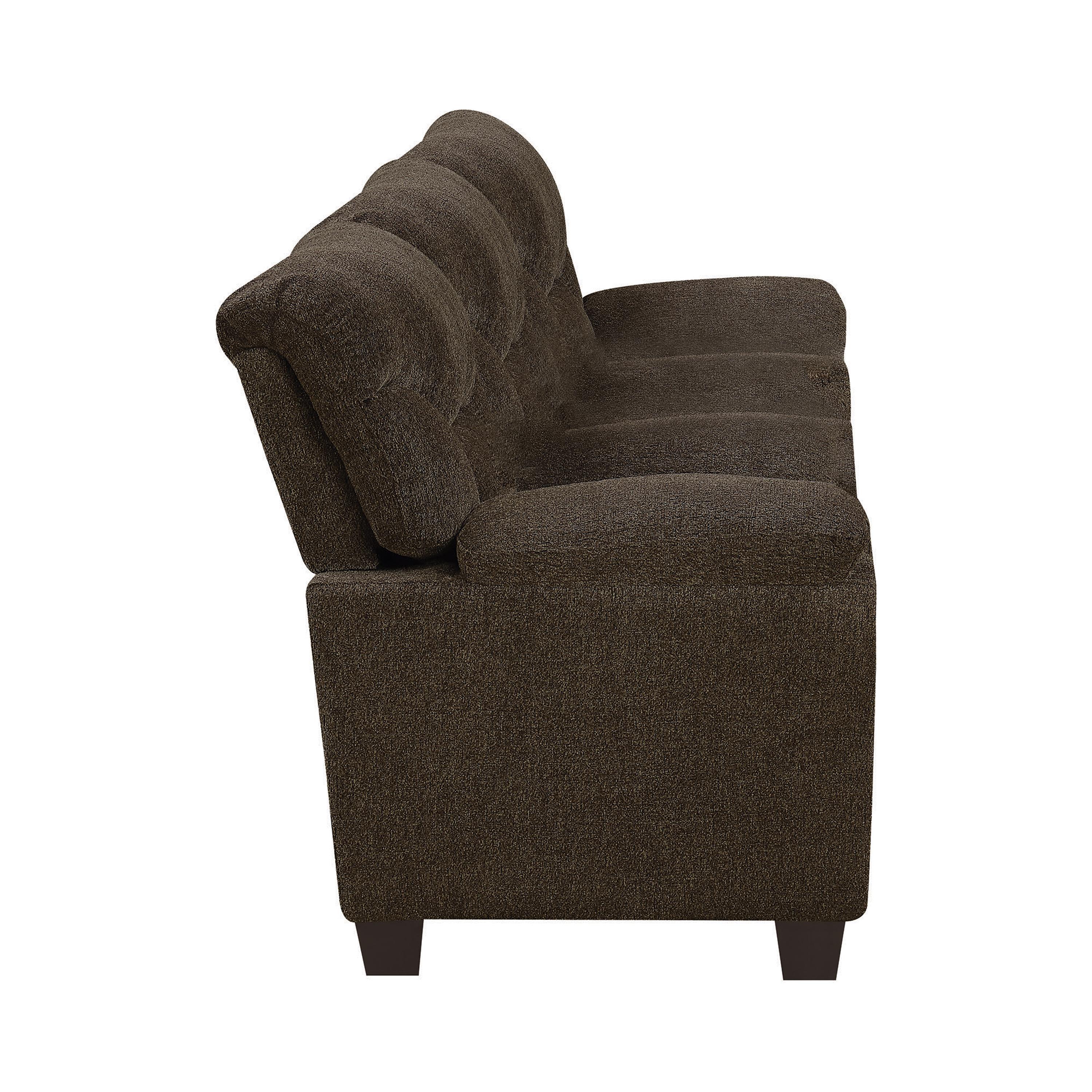

                    
Coaster 506571-S2 Clemintine Living Room Set Brown Chenille Purchase 
