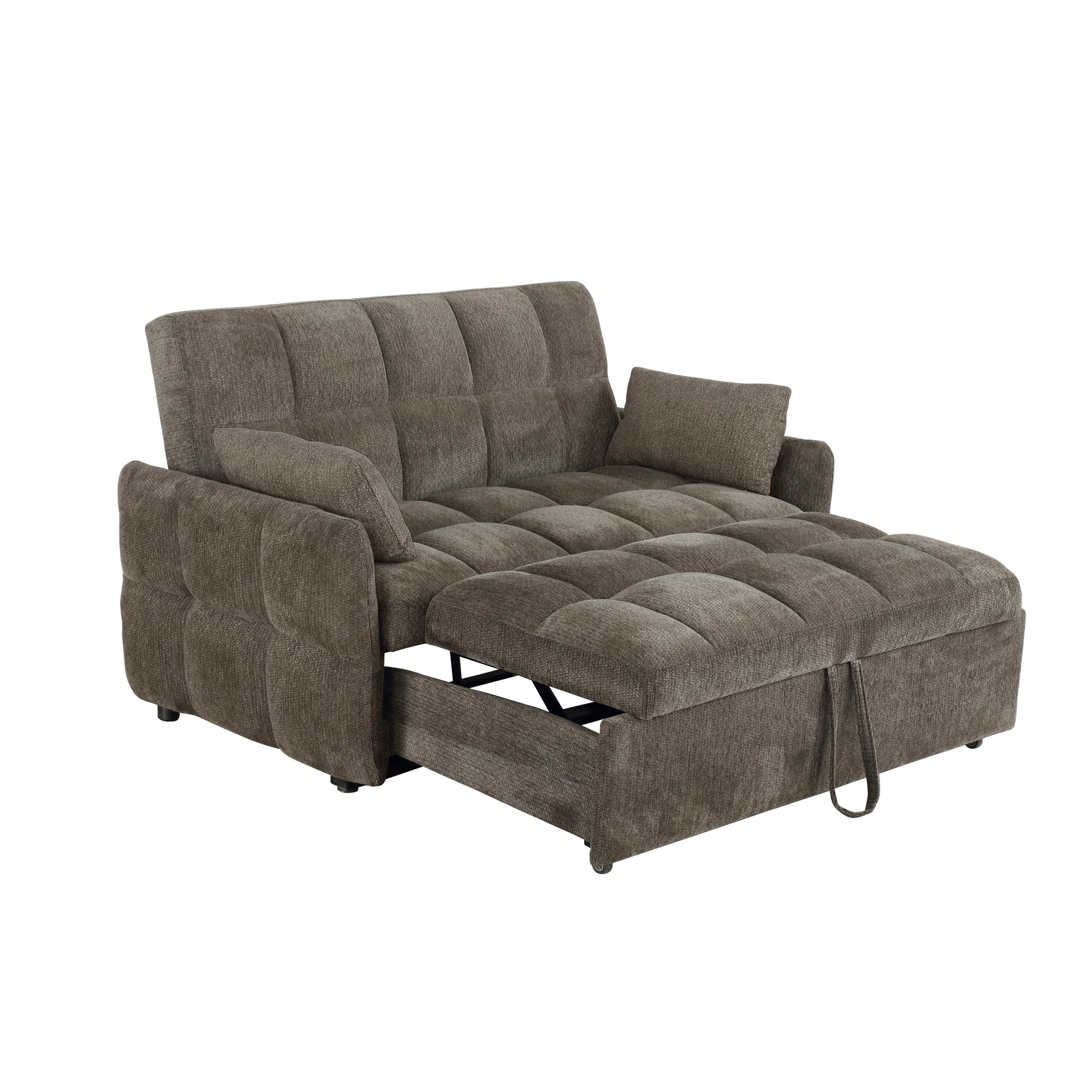 Transitional Sleeper Sofa Bed 508308 Cotswold 508308 in Brown Chenille