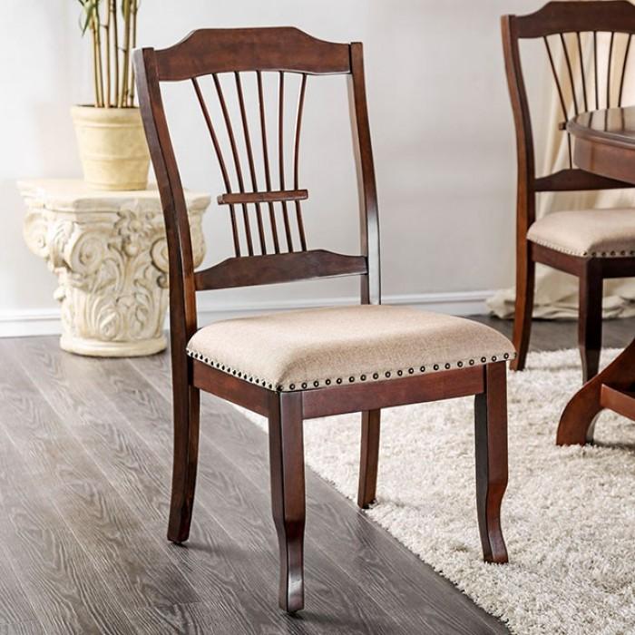 

    
Transitional Brown Cherry & Beige Solid Wood Dining Chair Set 2pcs Furniture of America CM3626SC-2PK Jordyn
