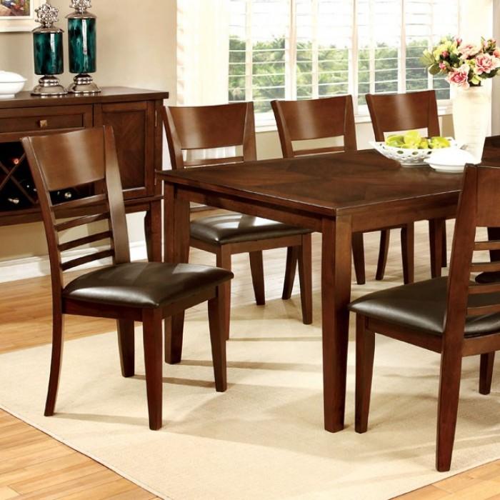 

    
Transitional Brown Cherry & Espresso Solid Wood Dining Table 78" Furniture of America CM3916T-78 Hillsview
