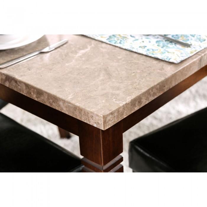 

    
Furniture of America CM3368T Marstone Dining Table Brown CM3368T
