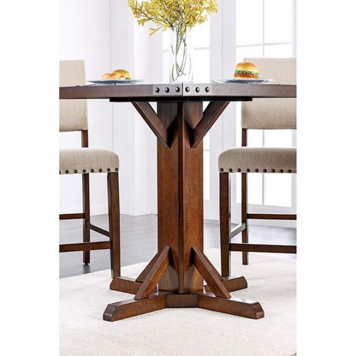 

                    
Furniture of America CM3018PT-Set-5 Glenbrook Counter Dining Set Brown Fabric Purchase 
