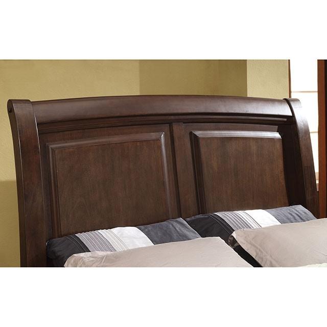 

        
Furniture of America Litchville King Bedroom Set 5PCS CM7383-EK-5PCS Sleigh Bedroom Set Cherry/Brown  16644995959949
