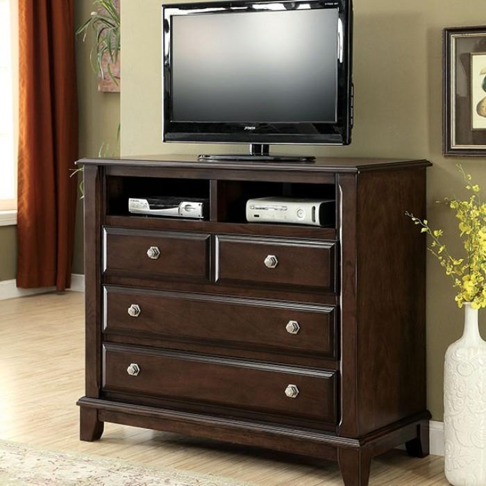 

    
Transitional Brown Cherry Solid Wood Media Chest Furniture of America Litchville CM7383TV-MC
