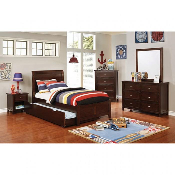 

    
Brogan Twin Panel Bed with Trundle CM7517CH-T Panel Bed
