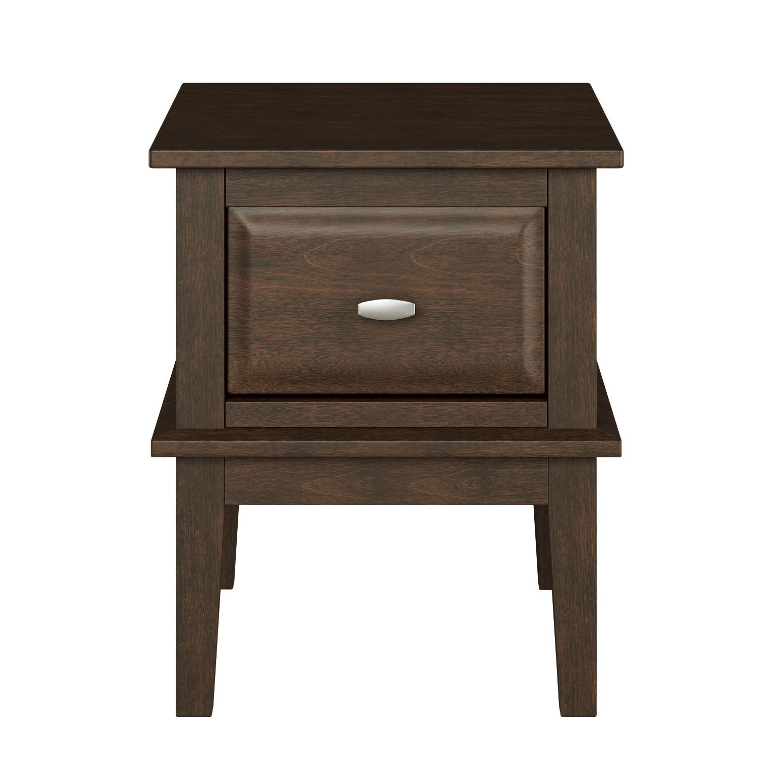 

    
Transitional Brown Cherry Wood End Table Homelegance 3621-04 Minot
