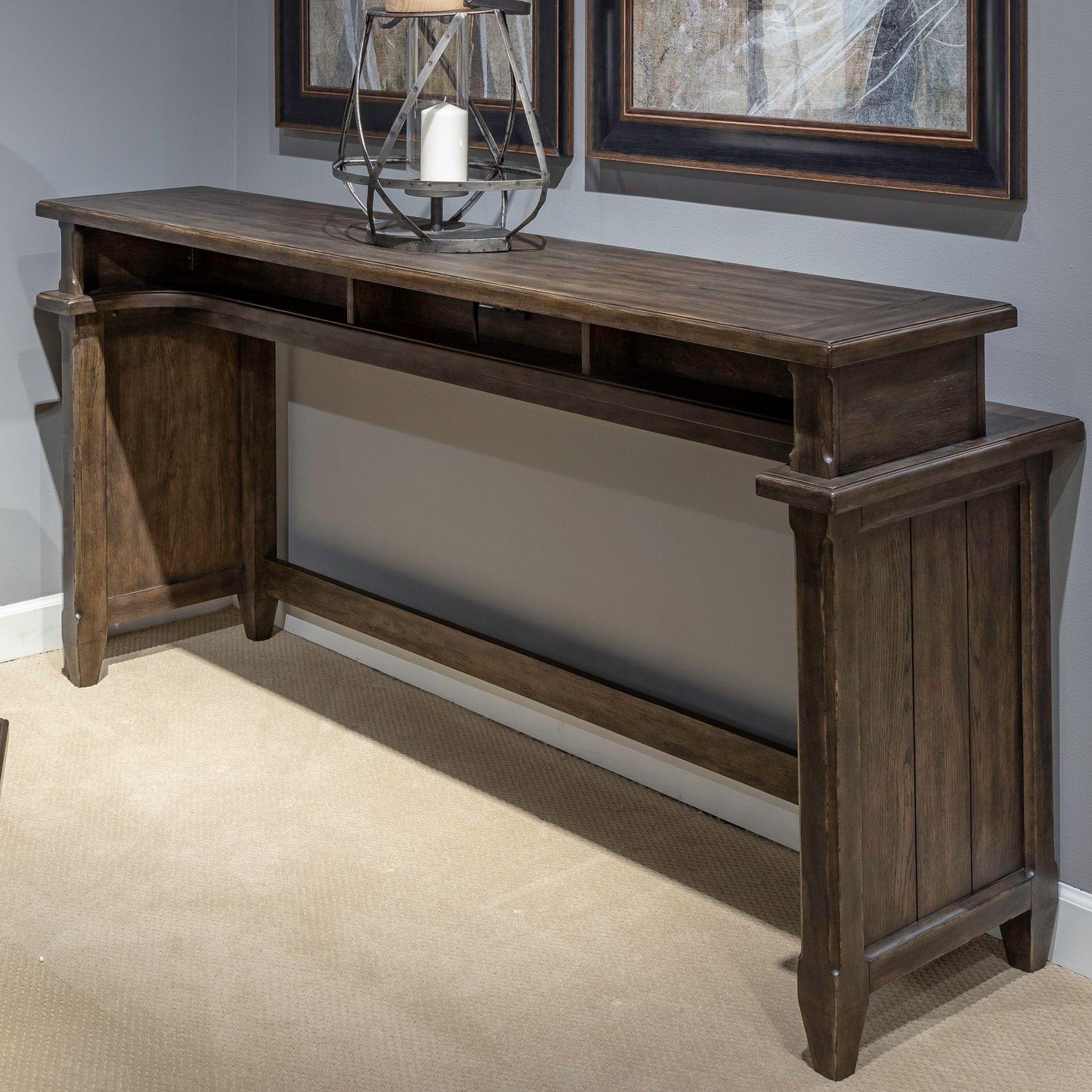 

    
Transitional Brown Console Bar Table Paradise Valley 297-OT Liberty Furniture
