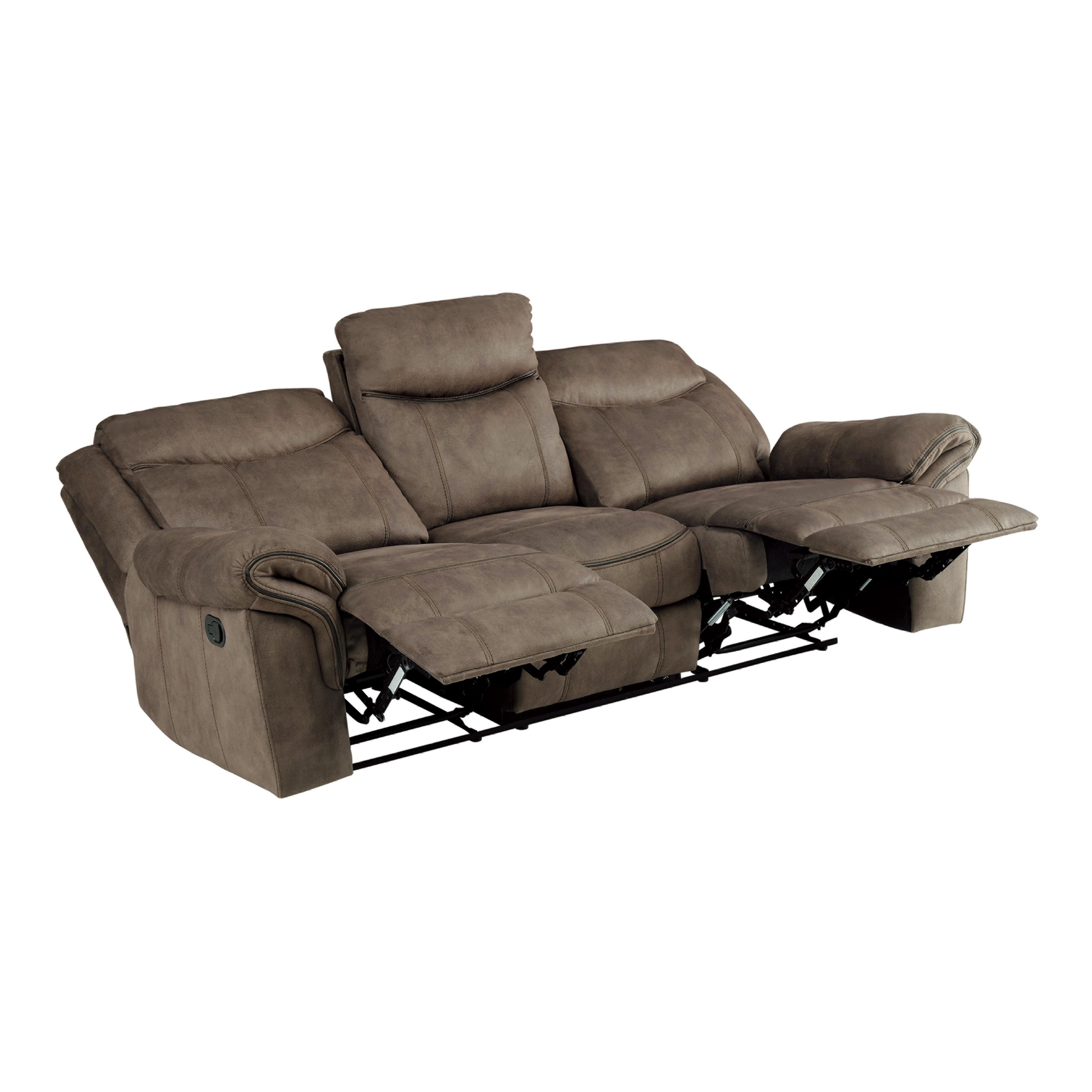 

                    
Homelegance 8206NF-3PC Aram Reclining Set Brown Faux Leather Purchase 
