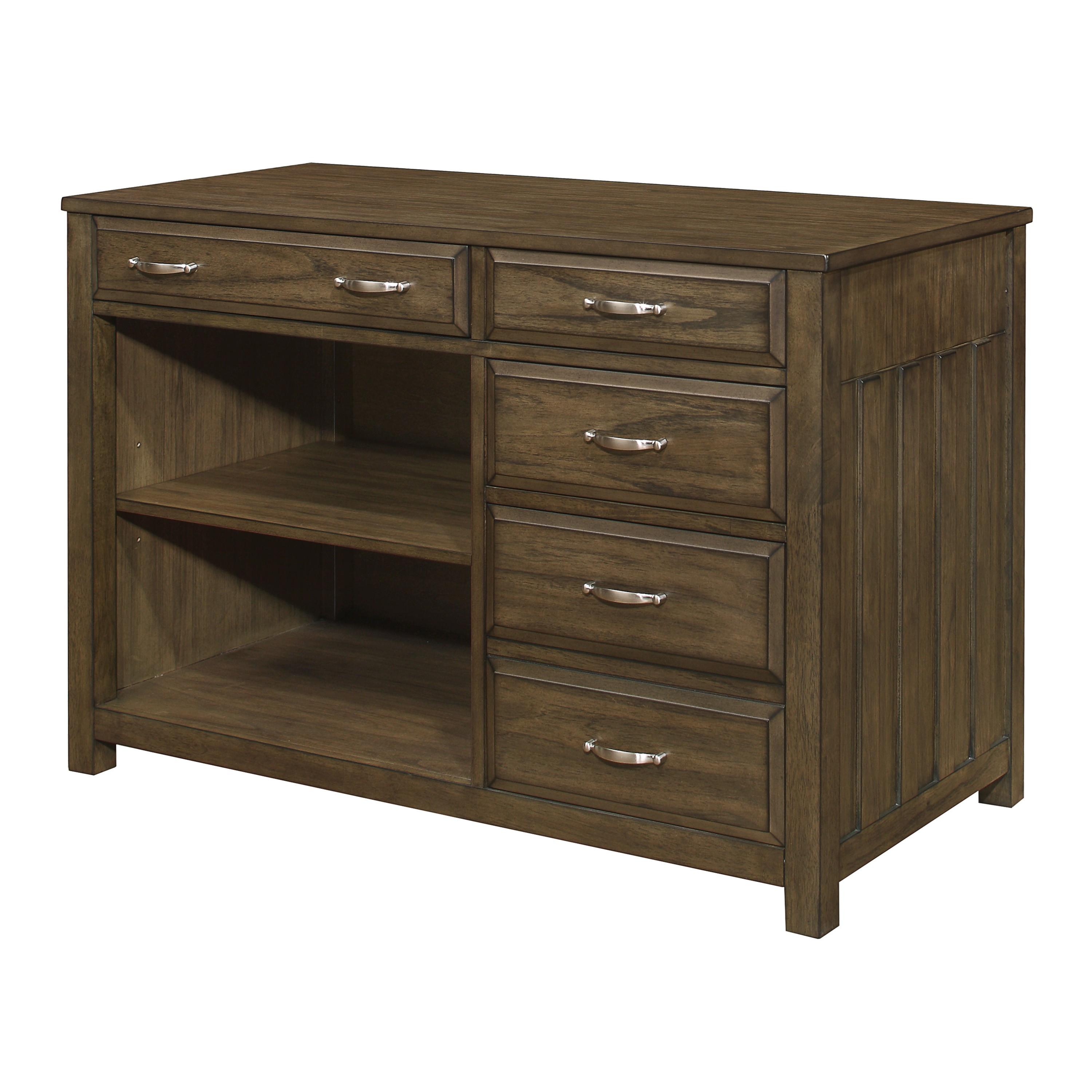 

    
Transitional Brown Gray Wood Credenza Homelegance 4522-16 Blanche
