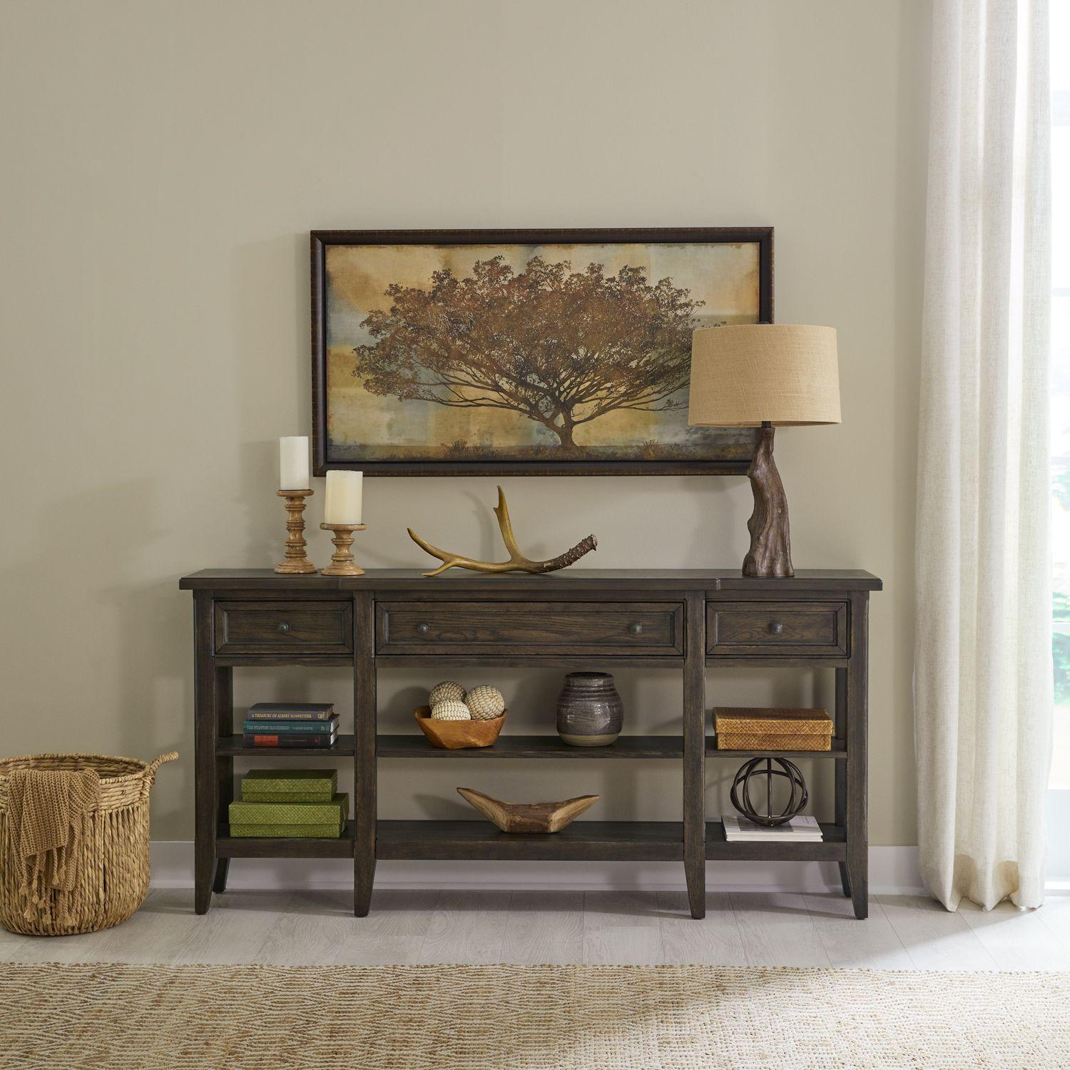 Transitional Console Table Paradise Valley (297-AC) 297-AT7436 in Brown 