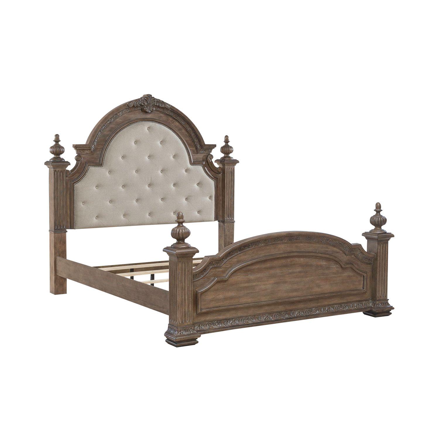 

    
Transitional Brown King Poster Bed Carlisle Court (502-BR) Liberty Furniture
