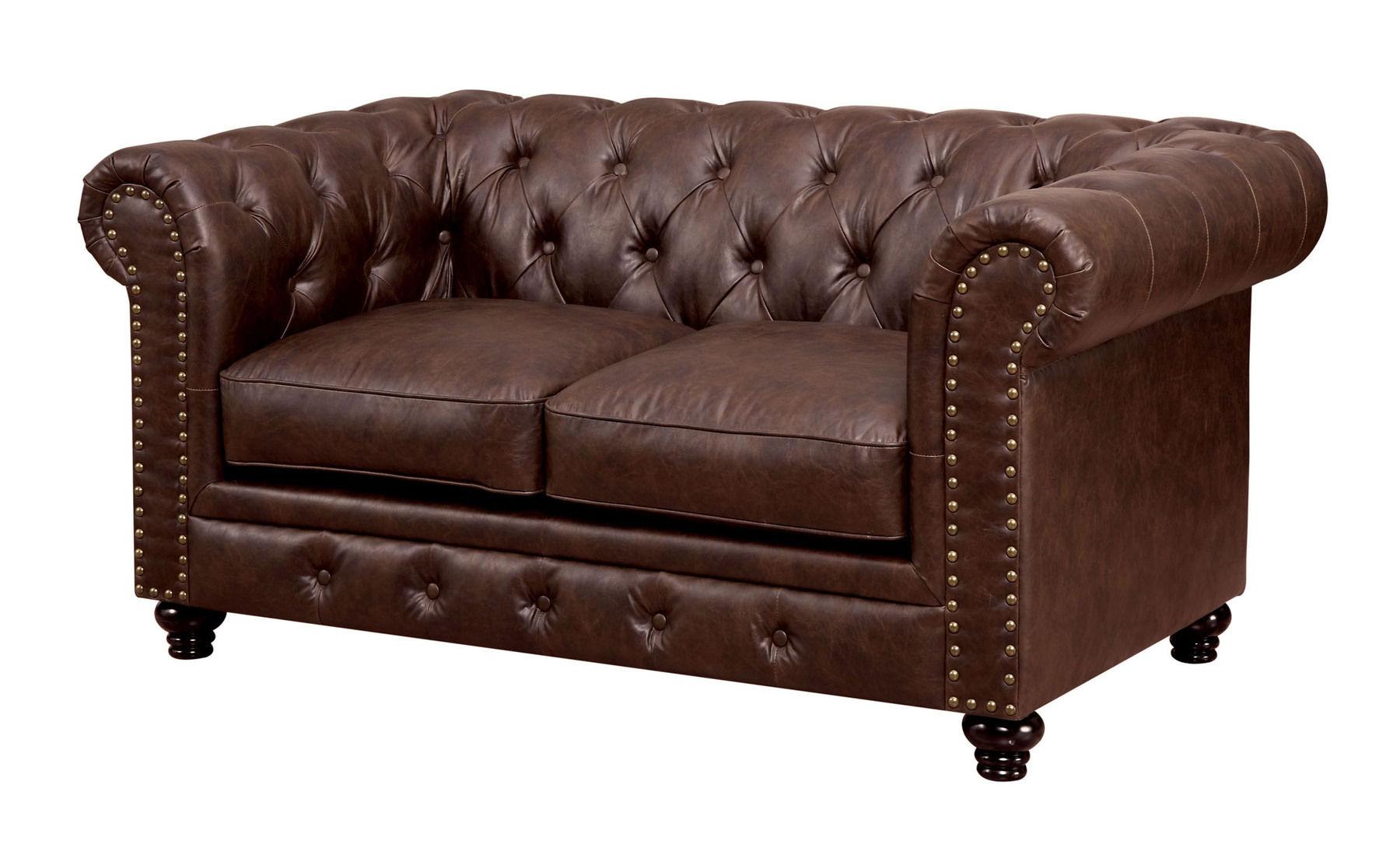 

    
Furniture of America CM6269BR-3PC Stanford Sofa Loveseat and Chair Set Brown CM6269BR-3PC
