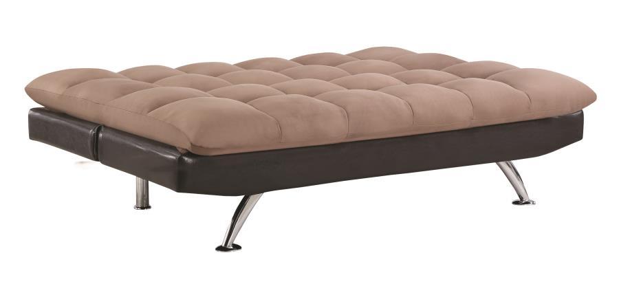 

    
Transitional Brown Microfiber & Leatherette Sofa Bed Coaster 300306 Elise
