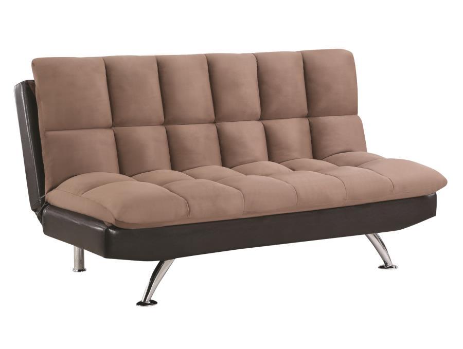 Transitional Sofa bed 300306 Elise 300306 in Brown Microfiber