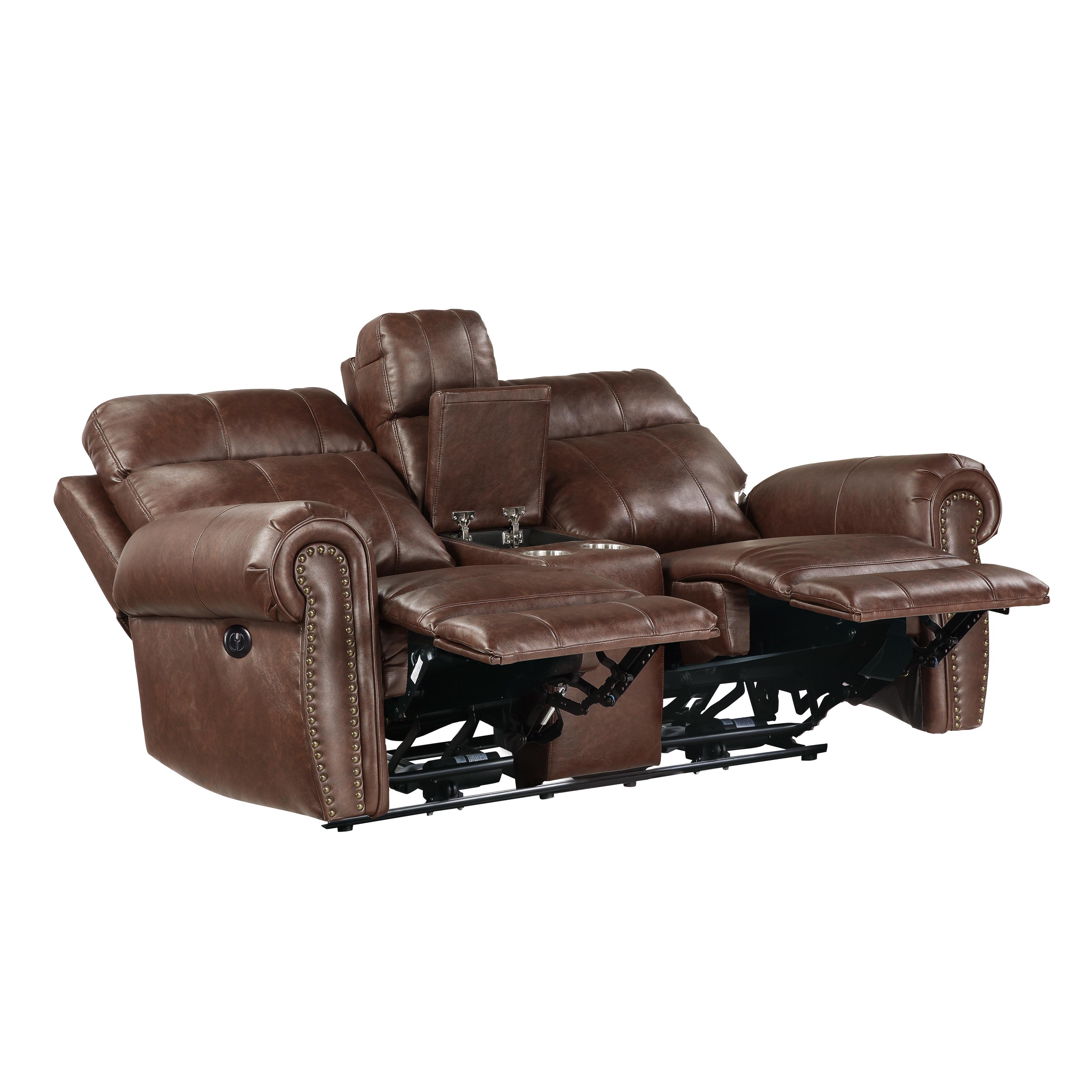 

    
Homelegance 9488BR-2PW Granville Power Reclining Loveseat Brown 9488BR-2PW
