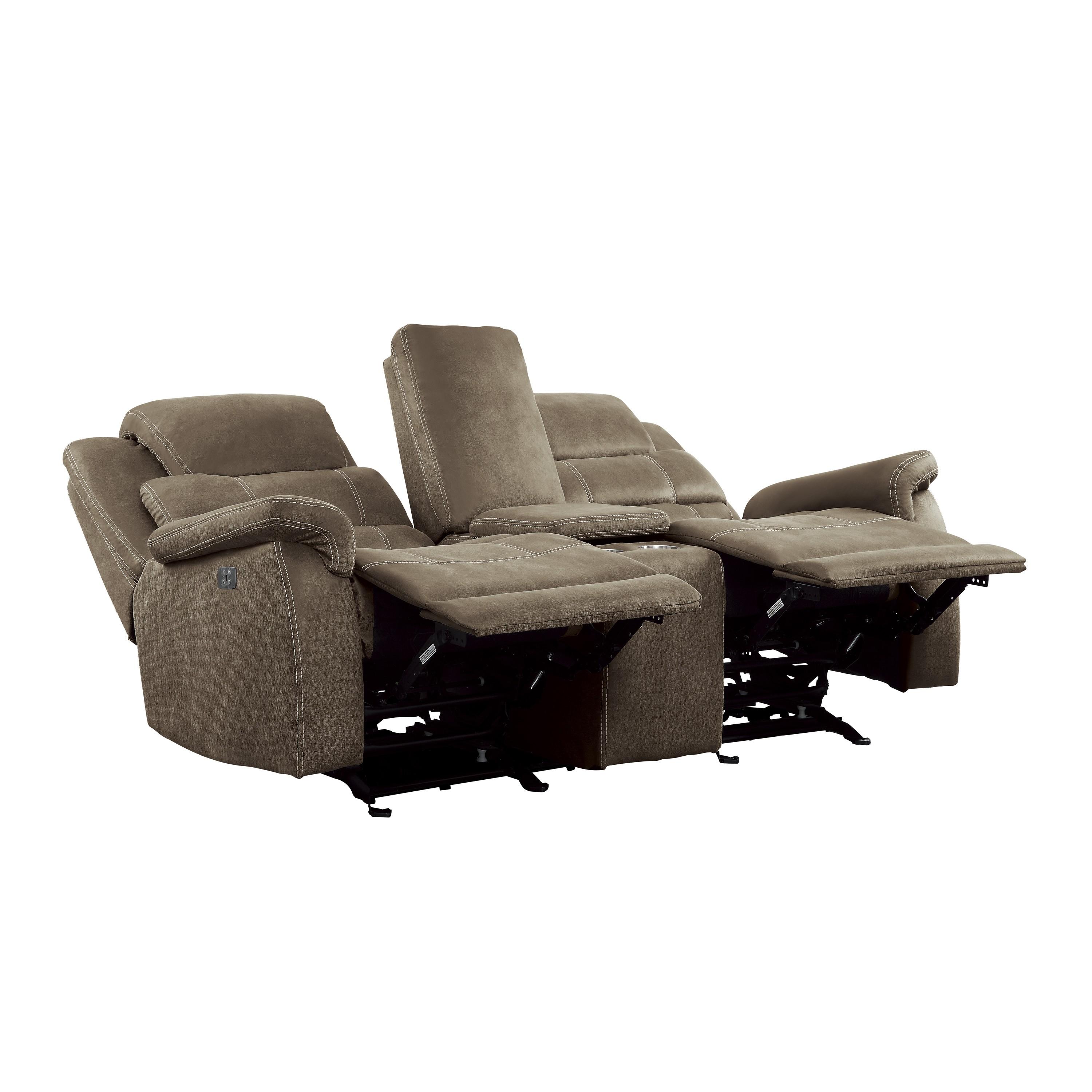 

    
Homelegance 9848BR-2PWH Shola Power Reclining Loveseat Brown 9848BR-2PWH
