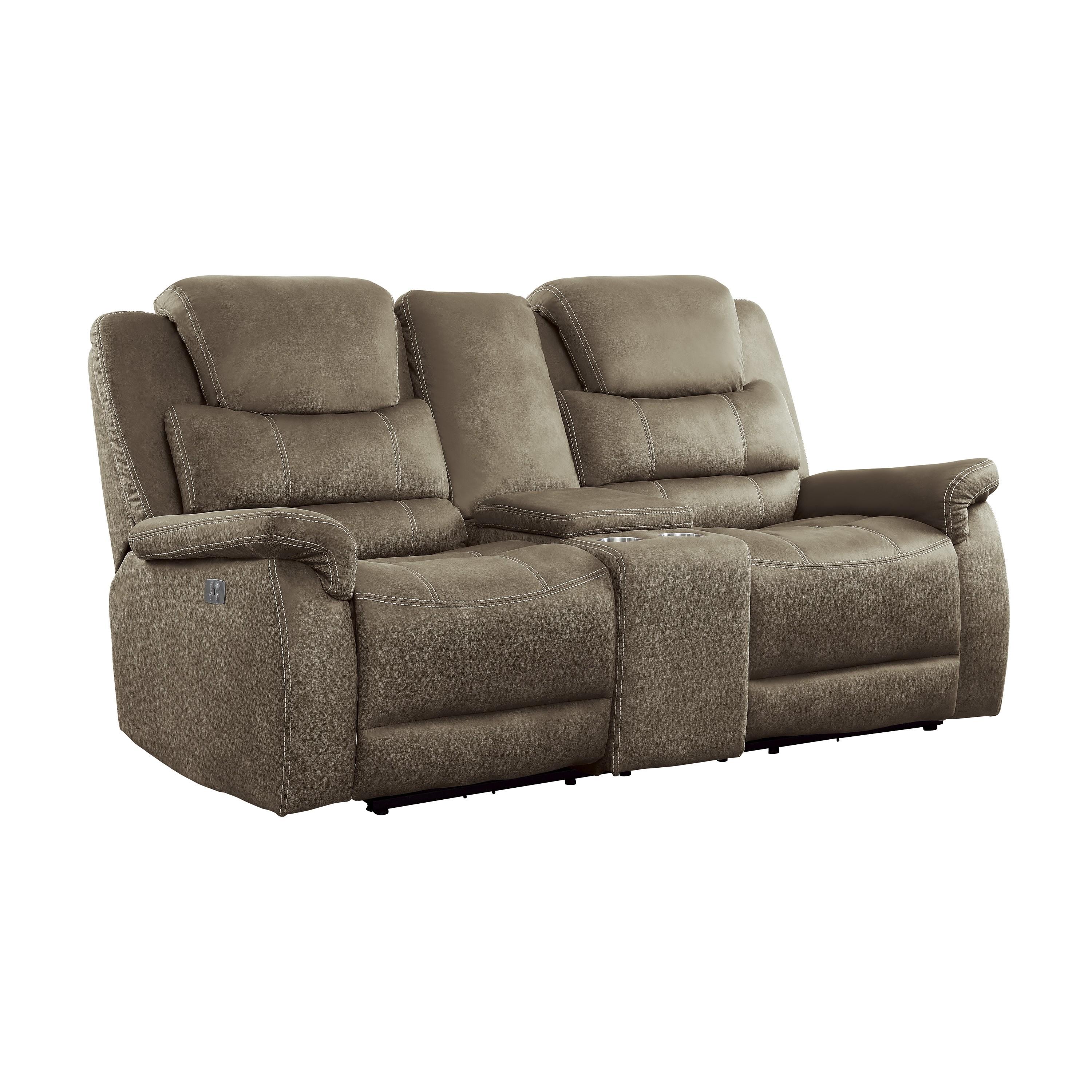 

    
9848BR-PWH-2PC Transitional Brown Microfiber Power Reclining Set 2pcs Homelegance 9848BR-PWH Shola

