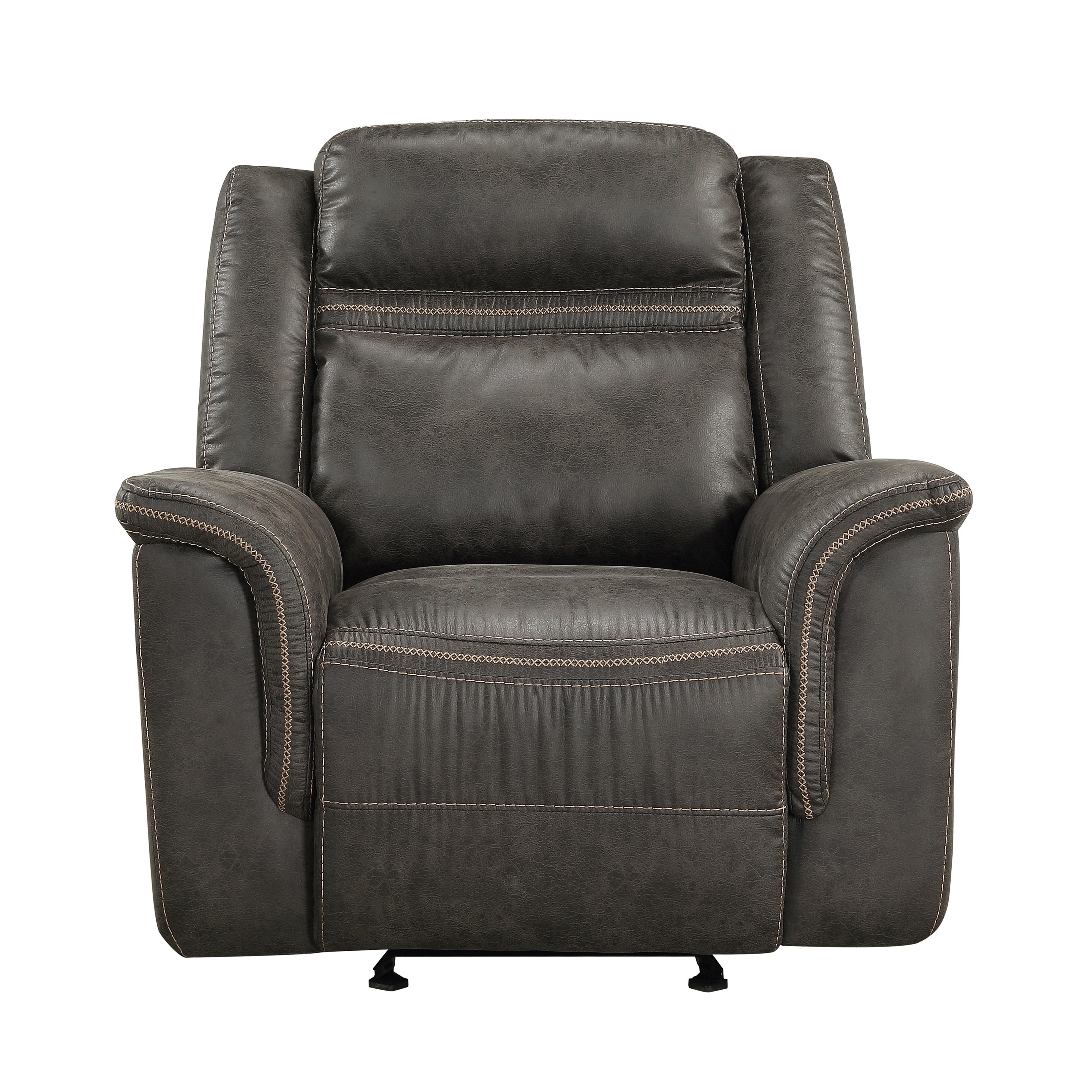 Transitional Reclining Chair 9426-1 Boise 9426-1 in Brown Microfiber