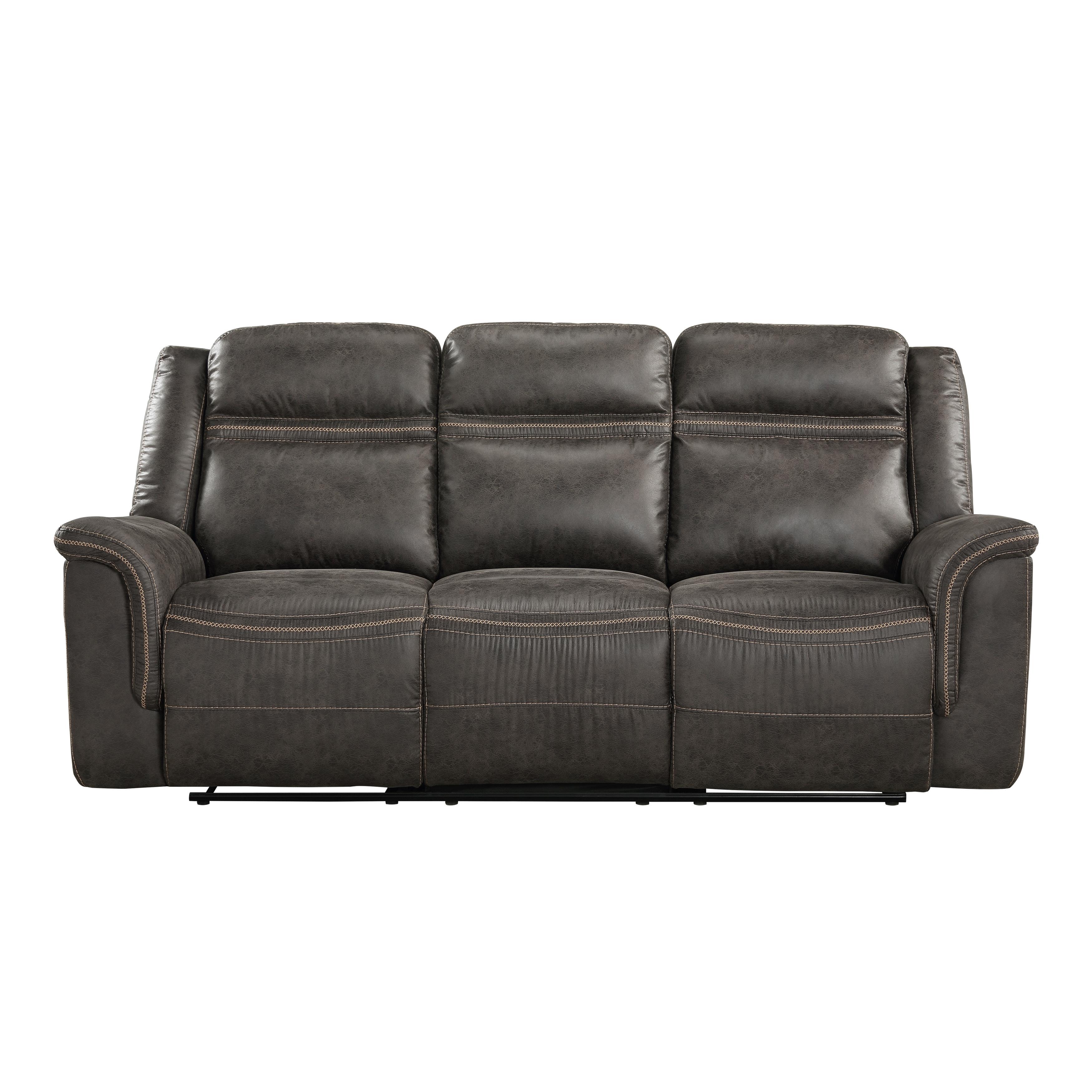 Transitional Reclining Sofa 9426-3 Boise 9426-3 in Brown Microfiber