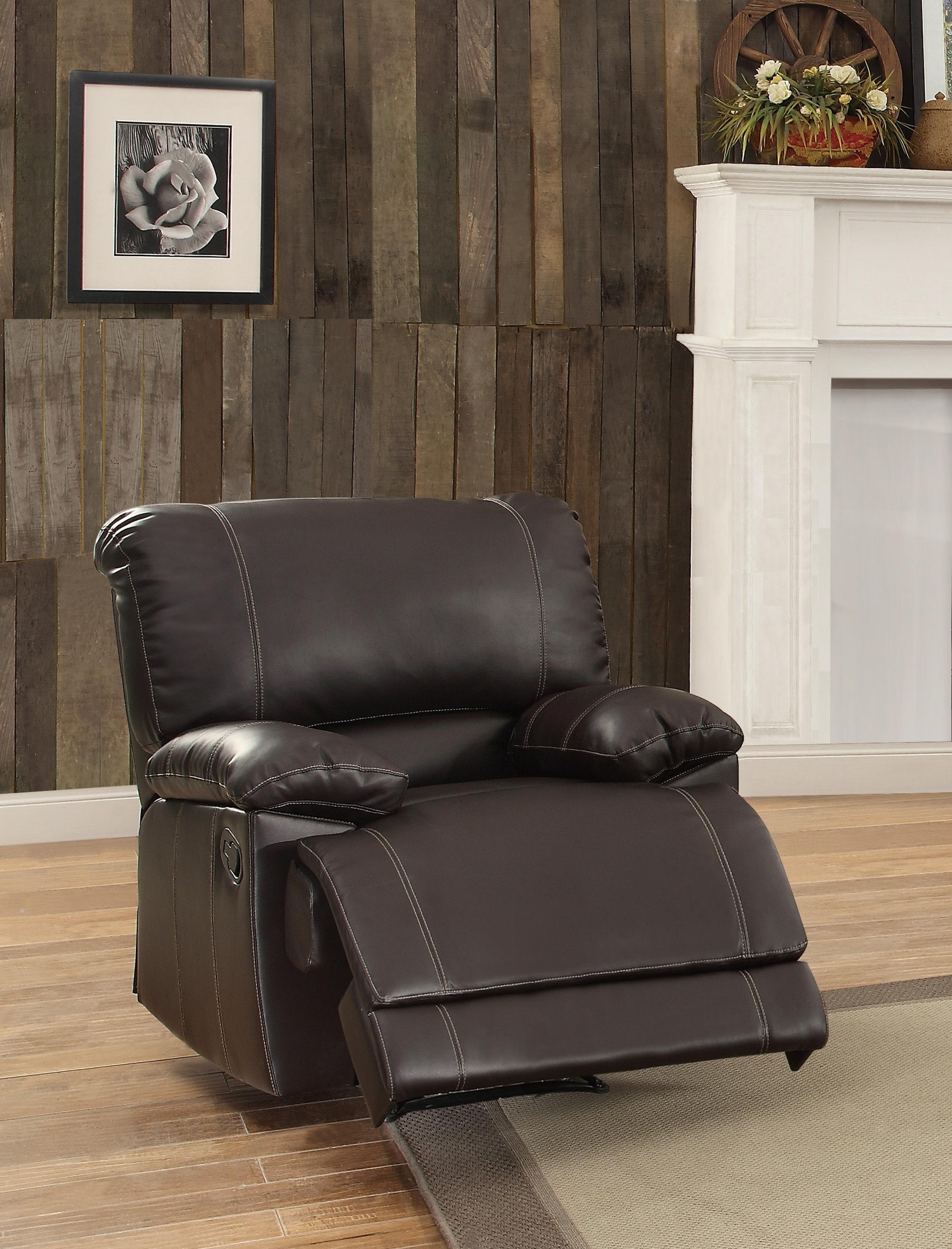 

        
Homelegance Cassville Chair 8403-1-C Reclining Chair Brown Faux Leather 64231625337266
