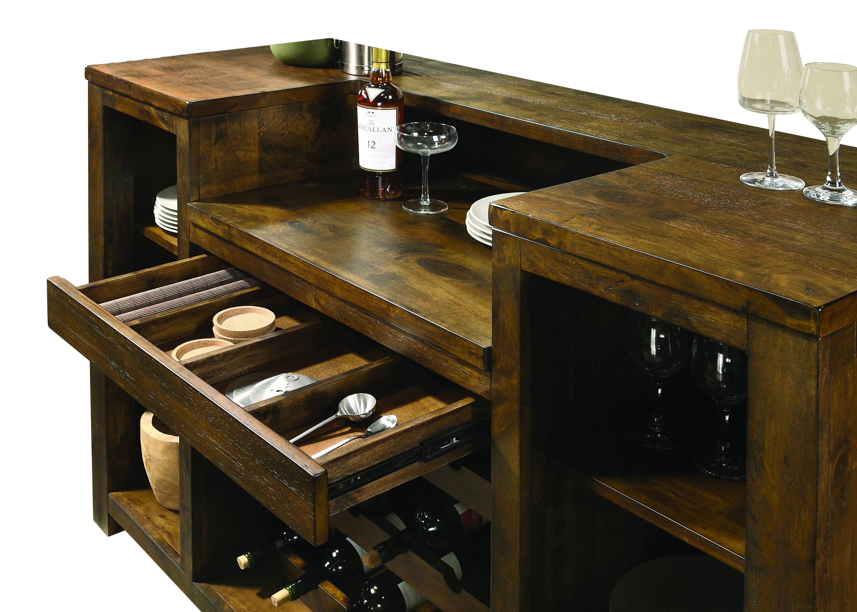 

    
Transitional Brown Wood Bar unit by Coaster
