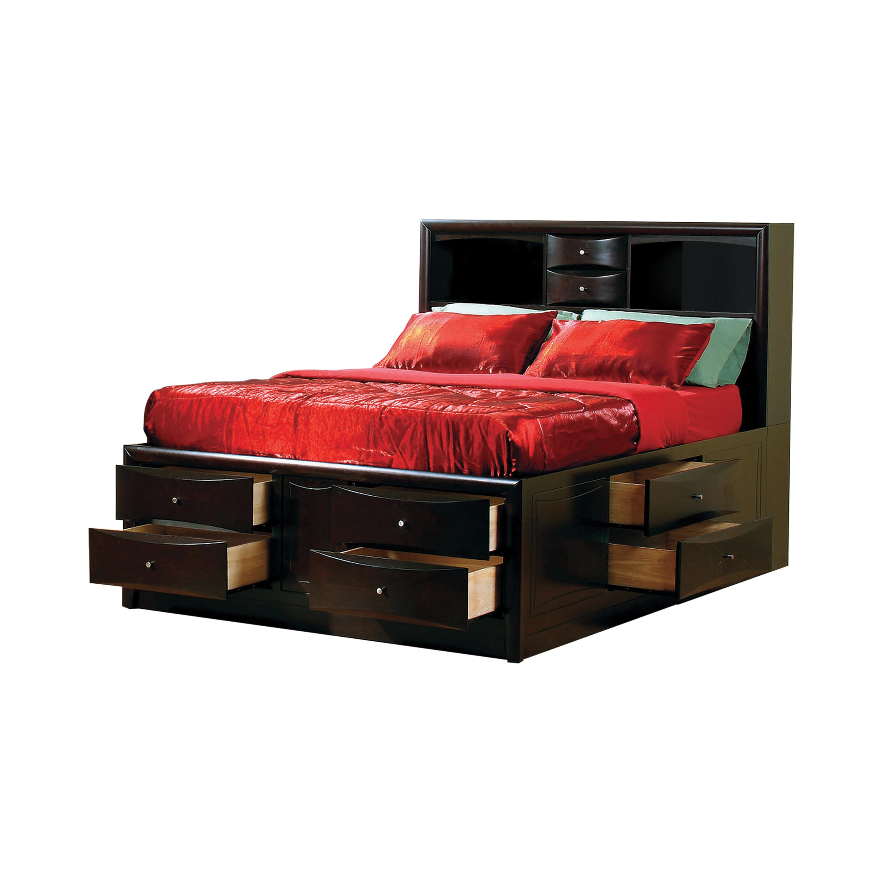 

    
Transitional Deep Cappuccino Solid Hardwood CAL Bed Coaster 200409KW Phoenix
