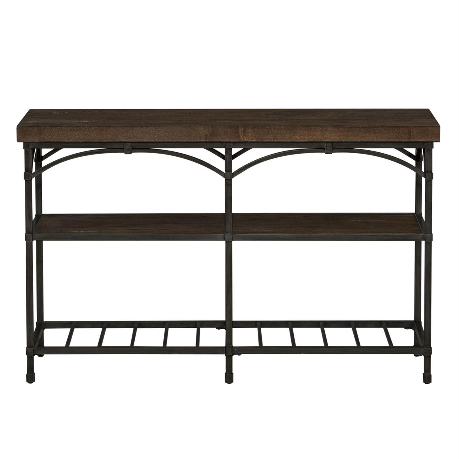 

    
Transitional Brown Wood Console Table Franklin (202-OT) Liberty Furniture
