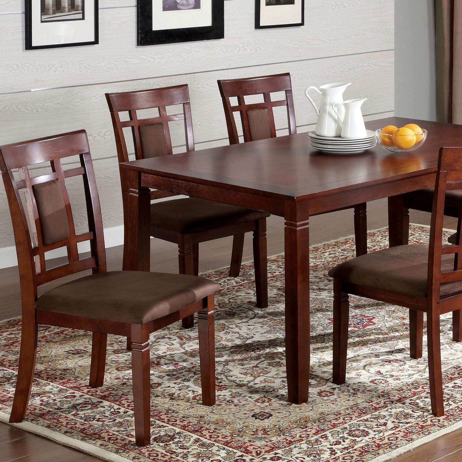 

    
Cherry Solid Wood Dining Table Set 7Pcs MONTCLAIR CM3930T-7PK FOA Transitional
