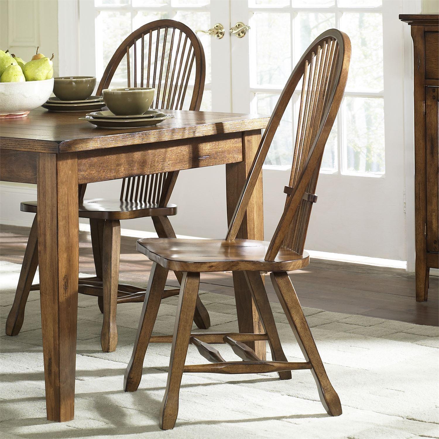

    
Rustic Oak Finish Wood Dining Side Chair 17-C1032 Liberty Furniture
