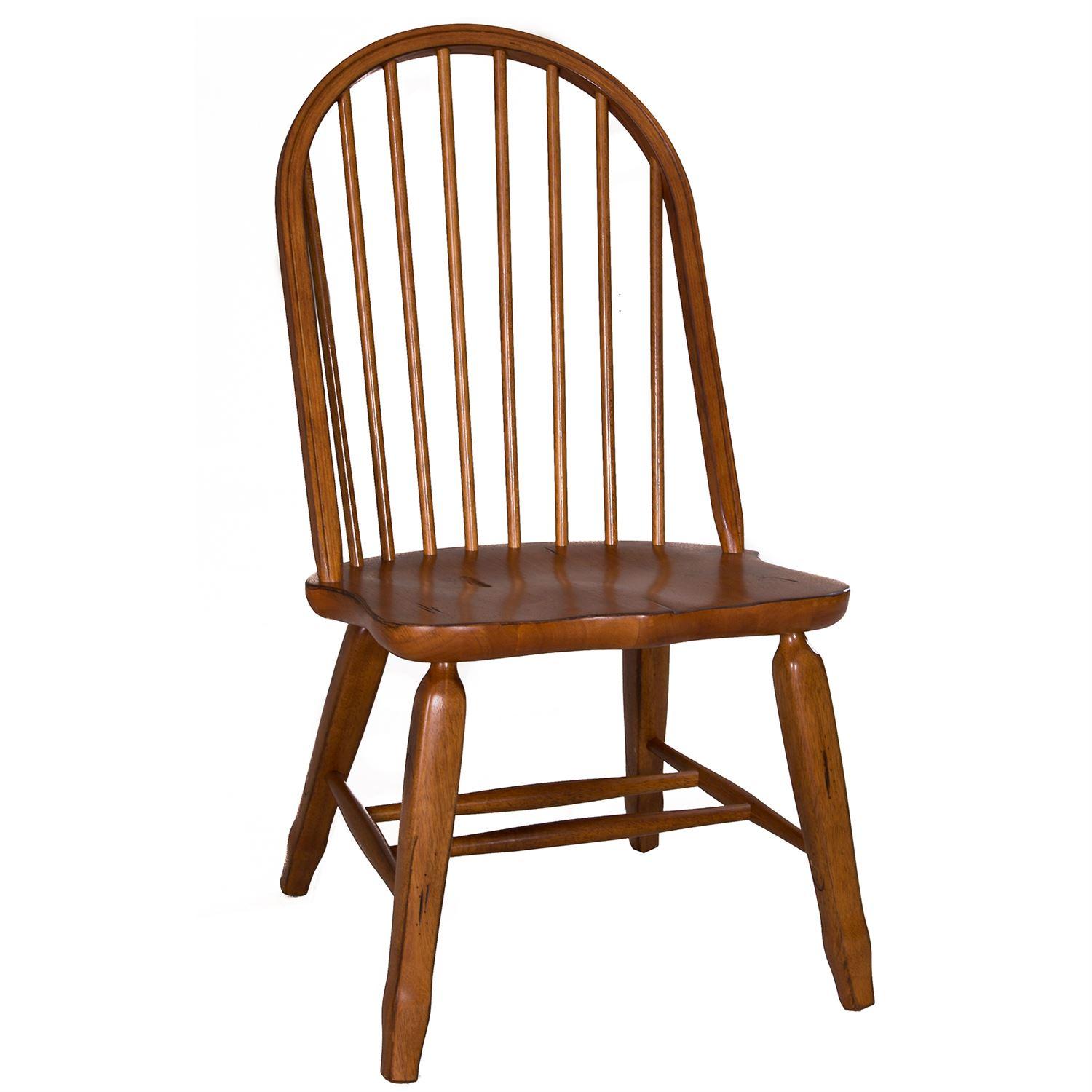 Transitional Dining Side Chair Treasures  (17-DR) Dining Side Chair 17-C2050-2PC in Oak, Brown Lacquer