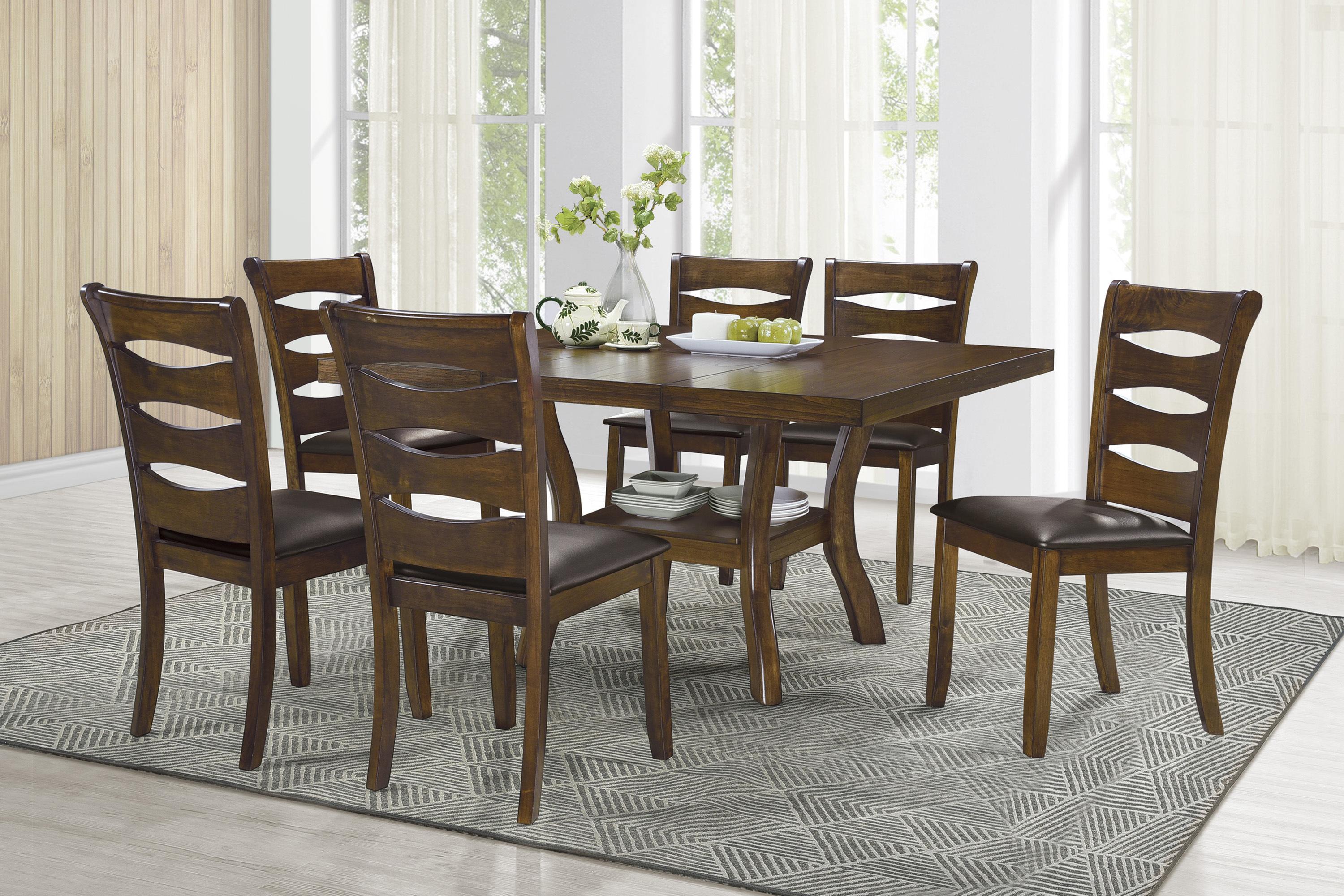 

    
5712-54* Transitional Brown Wood Dining Table Homelegance 5712-54* Darla
