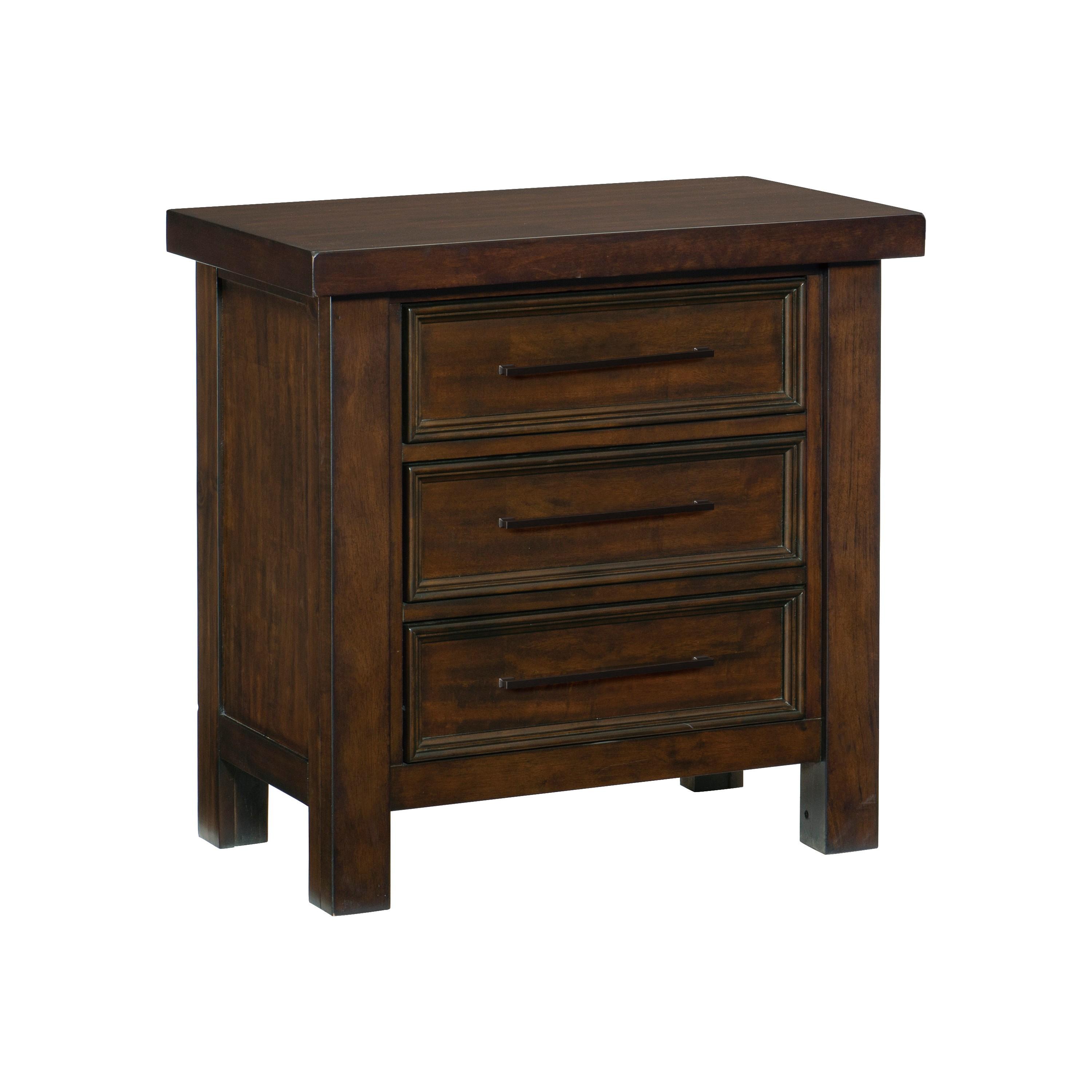 Transitional Nightstand 1559-4 Logandale 1559-4 in Brown 