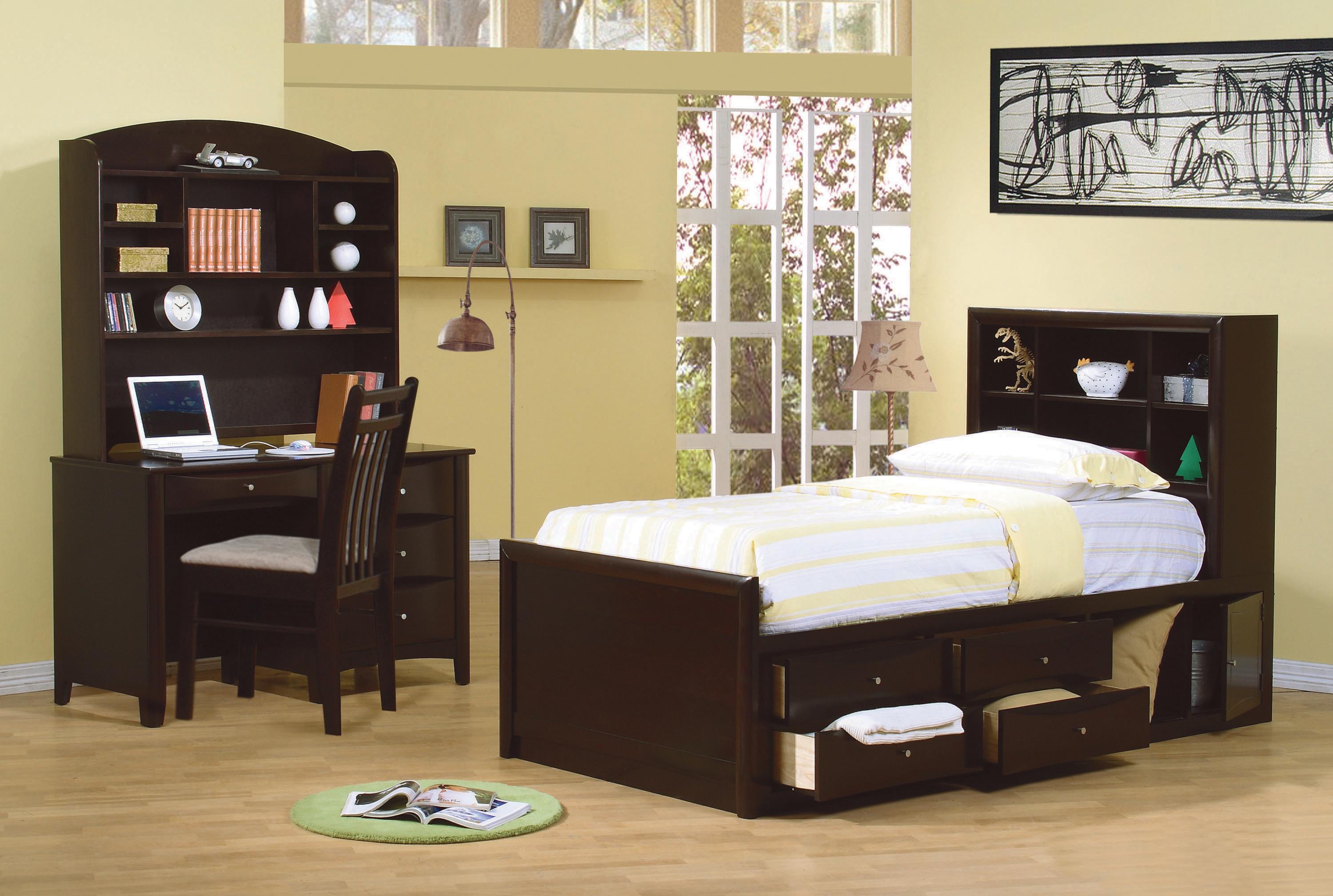

    
Transitional Cappuccino Wood Twin Bed Coaster 400180T Phoenix
