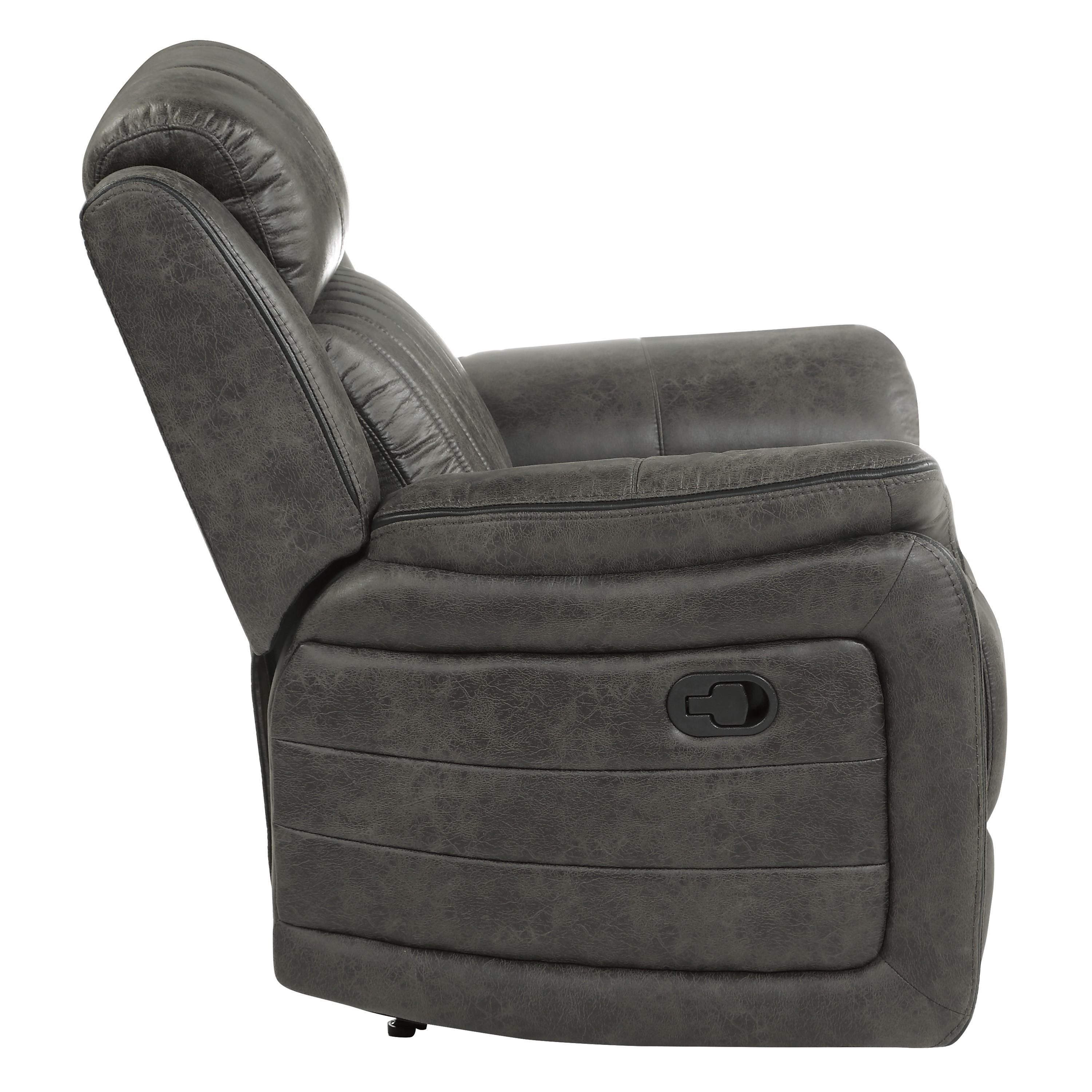 

                    
Homelegance 9479BRG-1 Centeroak Reclining Chair Gray Microfiber Purchase 
