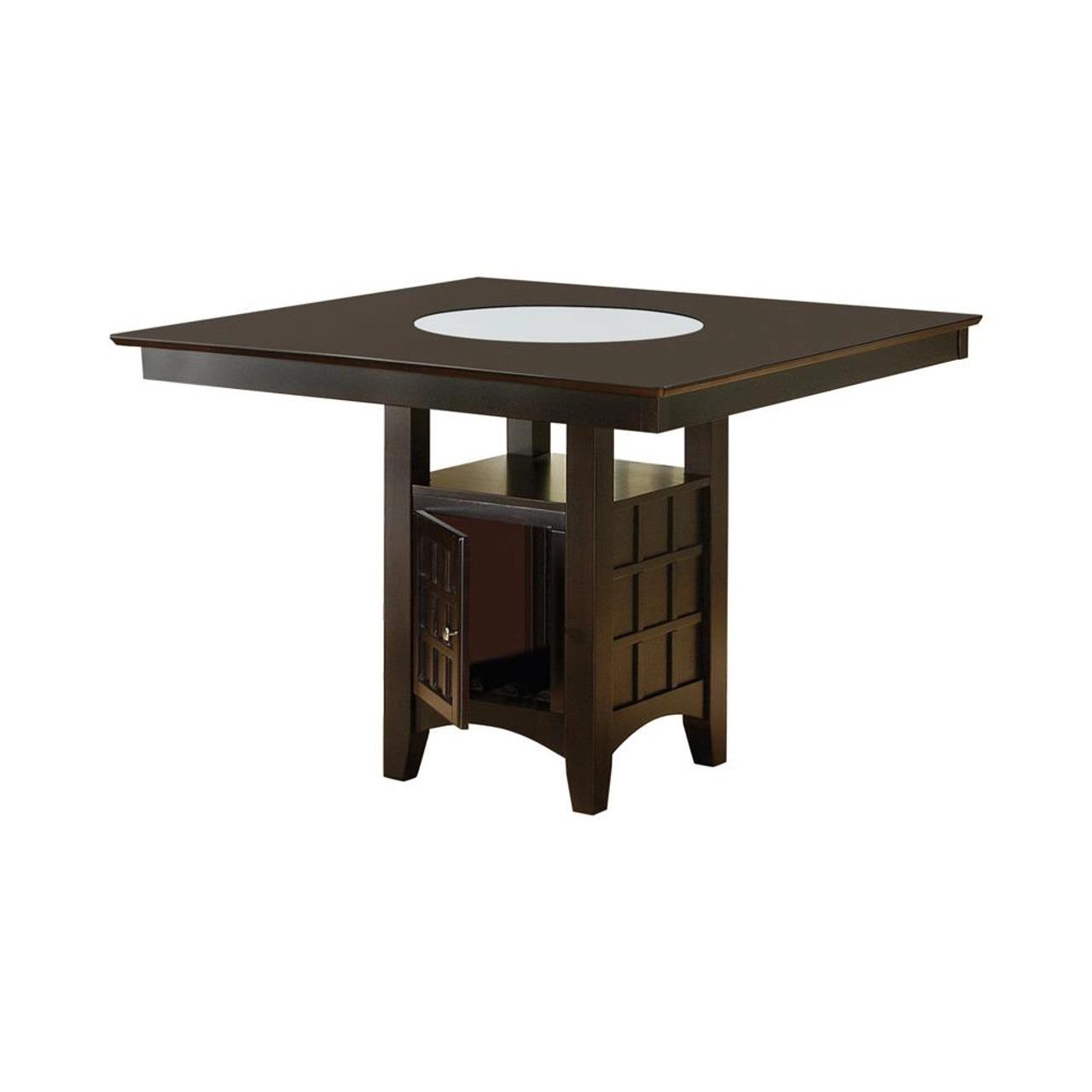 Transitional Counter Height Table 100438 Clanton 100438 in Cappuccino 