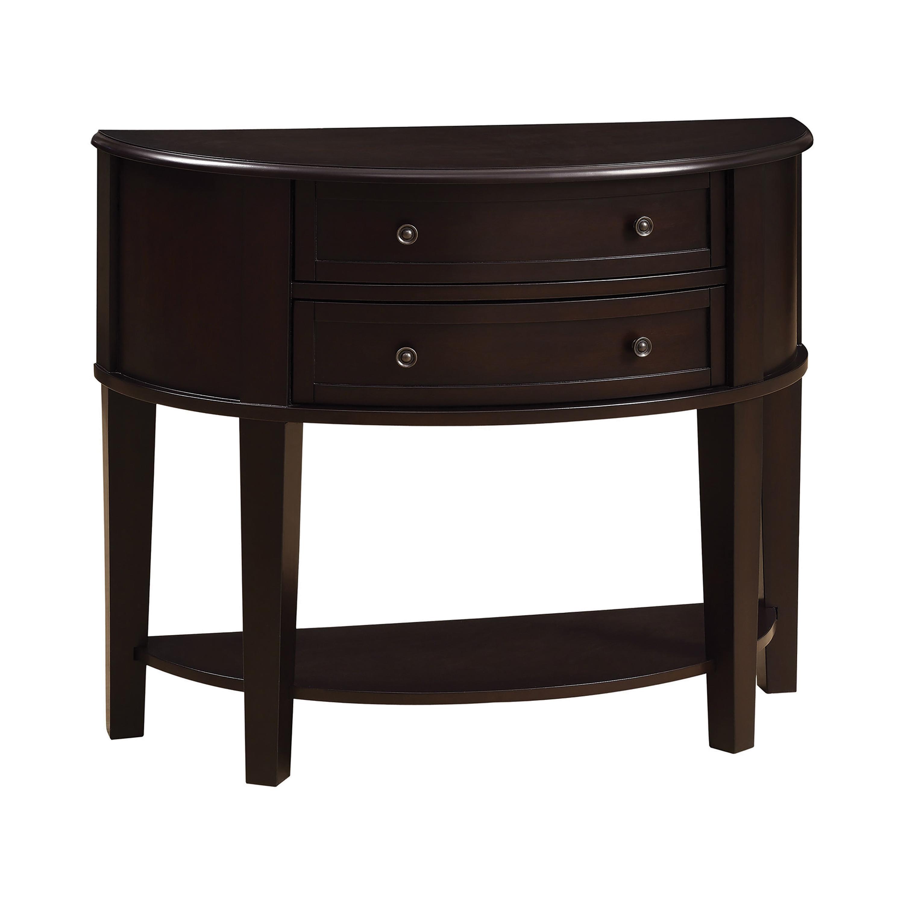 Transitional Console Table 950156 950156 in Cappuccino 