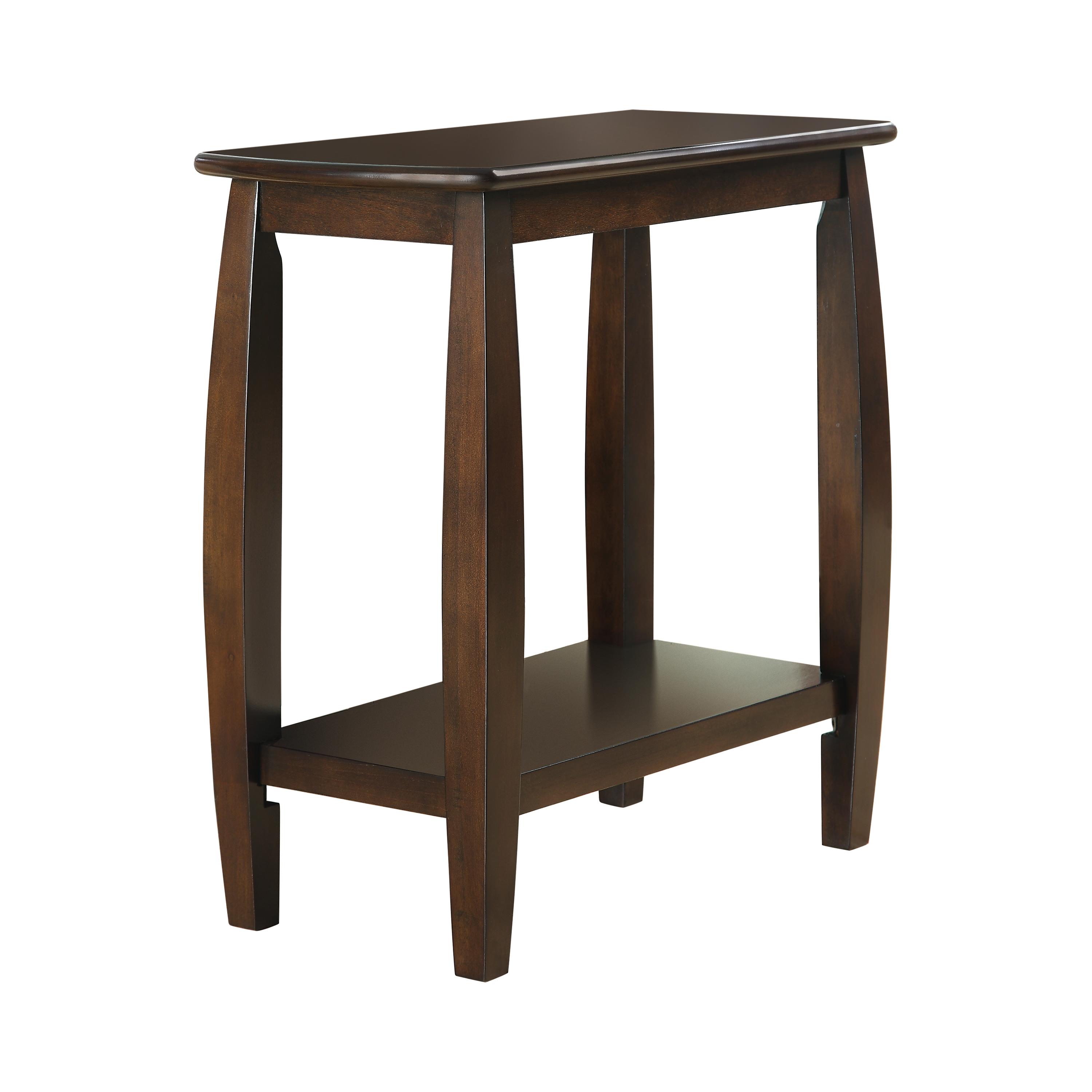 Transitional Side Table 900994 900994 in Cappuccino 