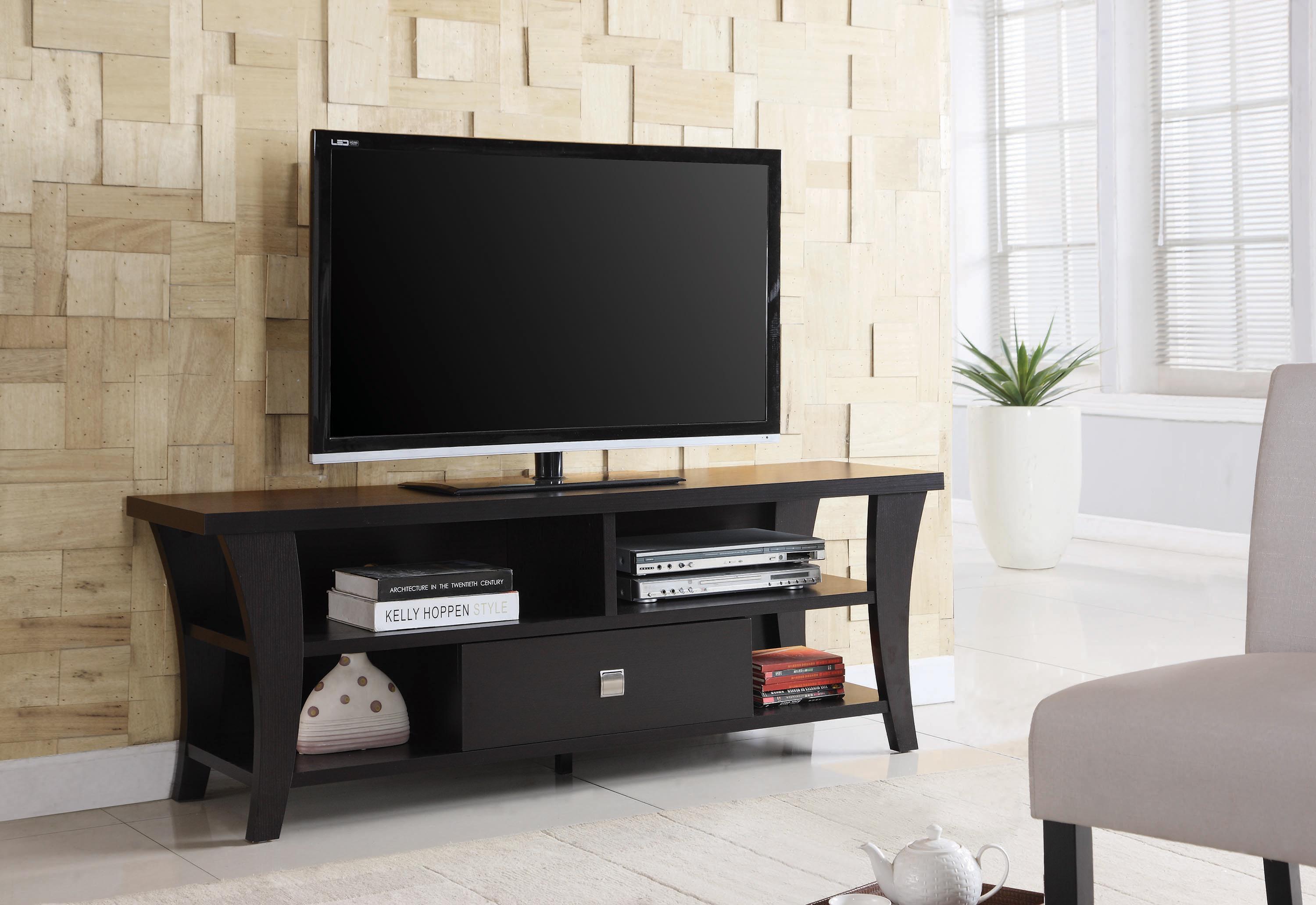 

    
Transitional Cappuccino Wood TV Console Coaster 700497
