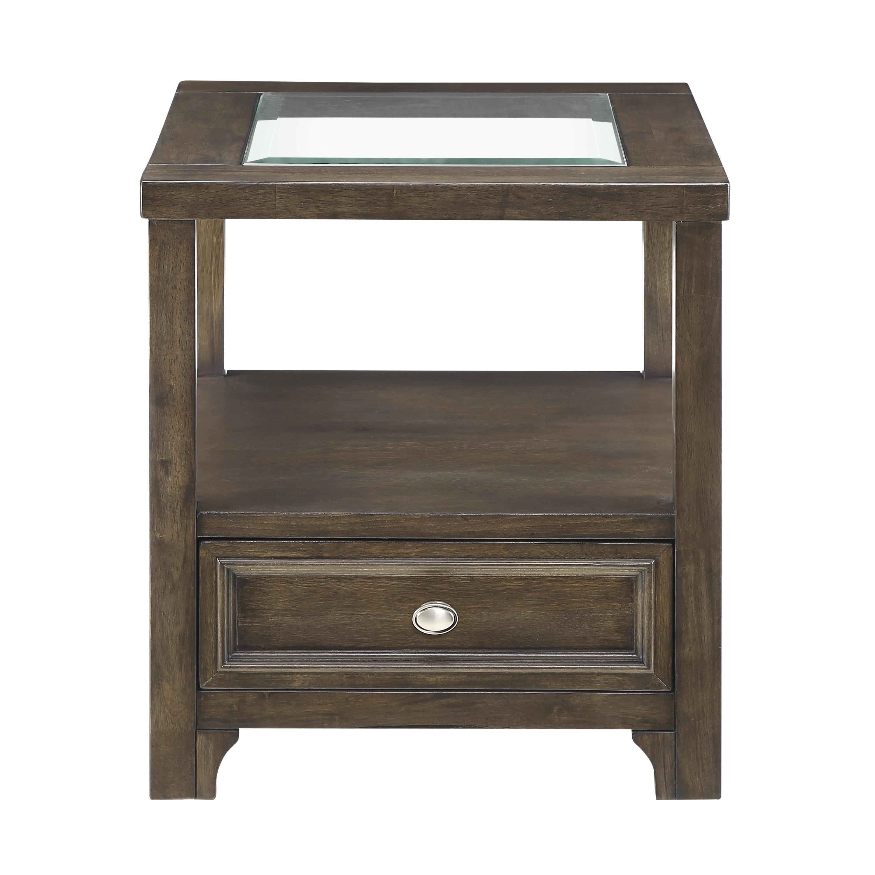Transitional End Table 3624-04 Auburn 3624-04 in Brown 